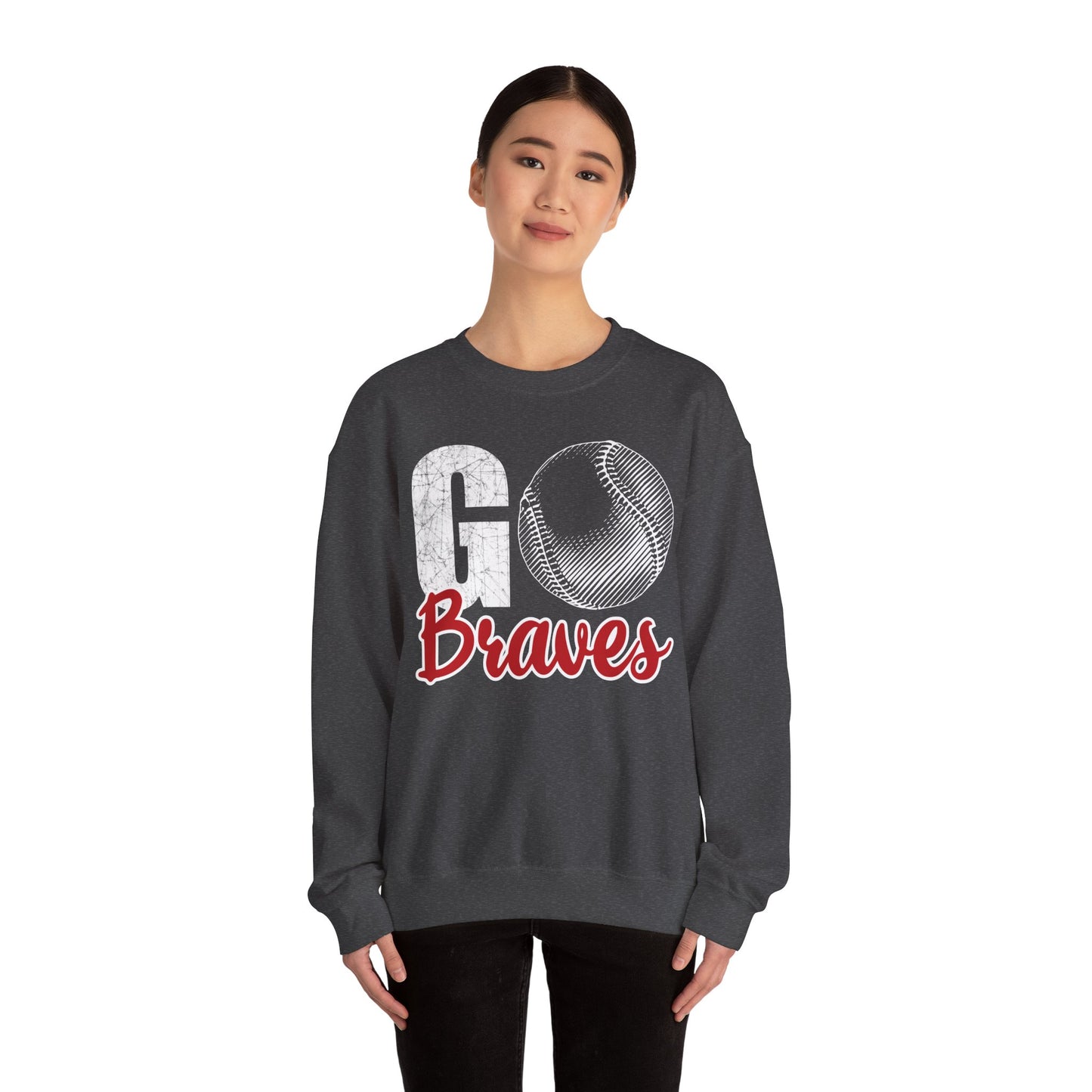 Go Braves Baseball Crewneck Sweatshirt