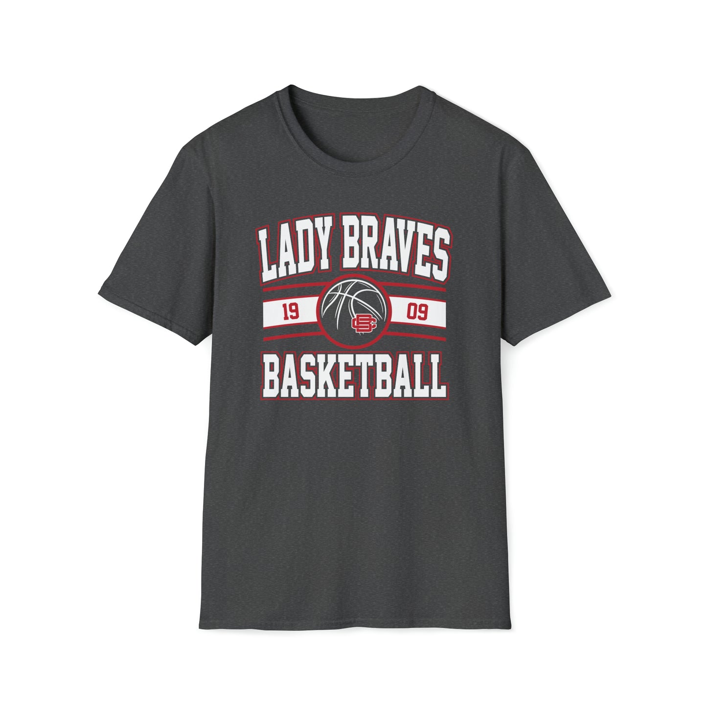 Lady Braves Basketball Unisex Softstyle T-Shirt
