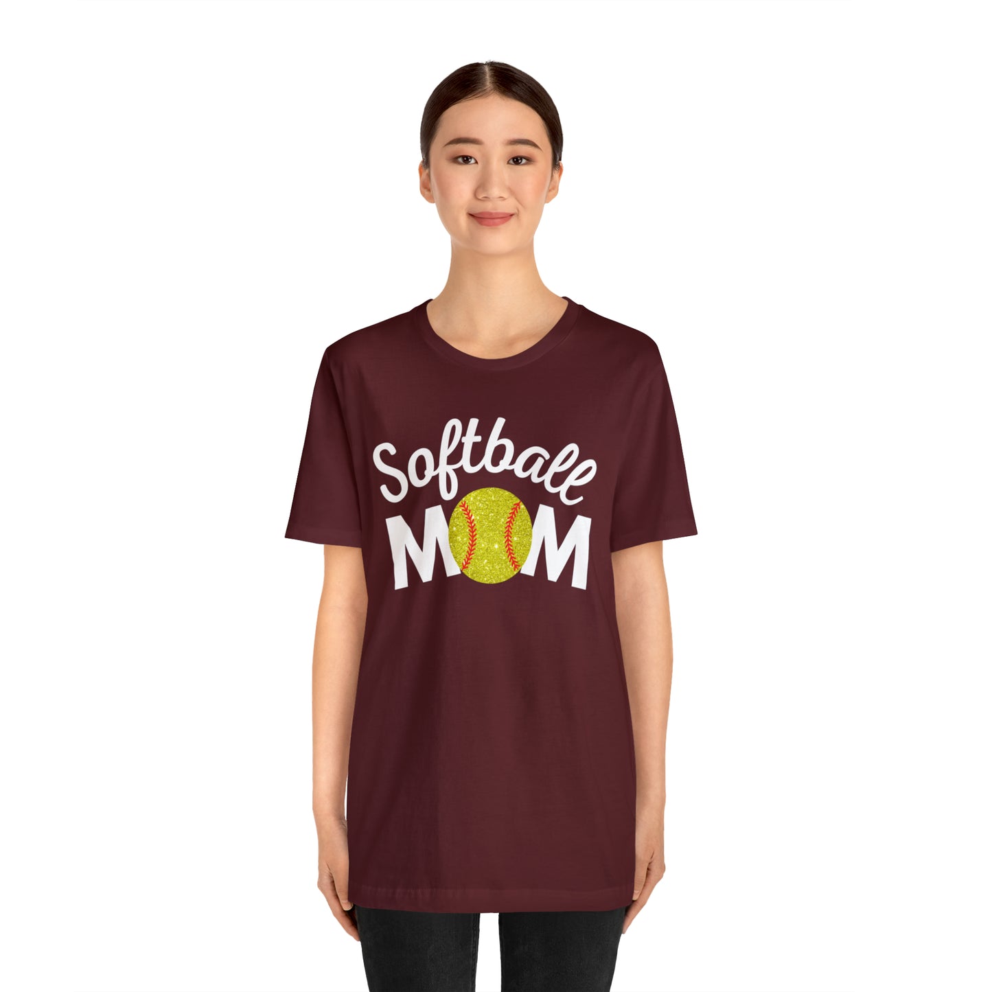 Softball Mom Shimmer Short Sleeve Tee