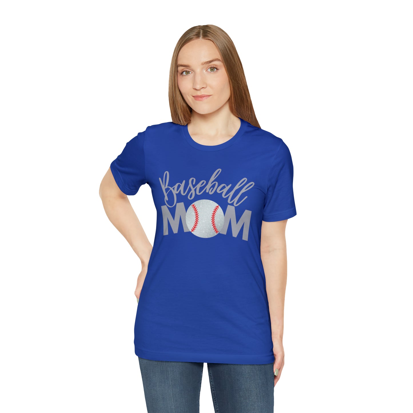 Baseball Mom Shimmer Short Sleeve Tee