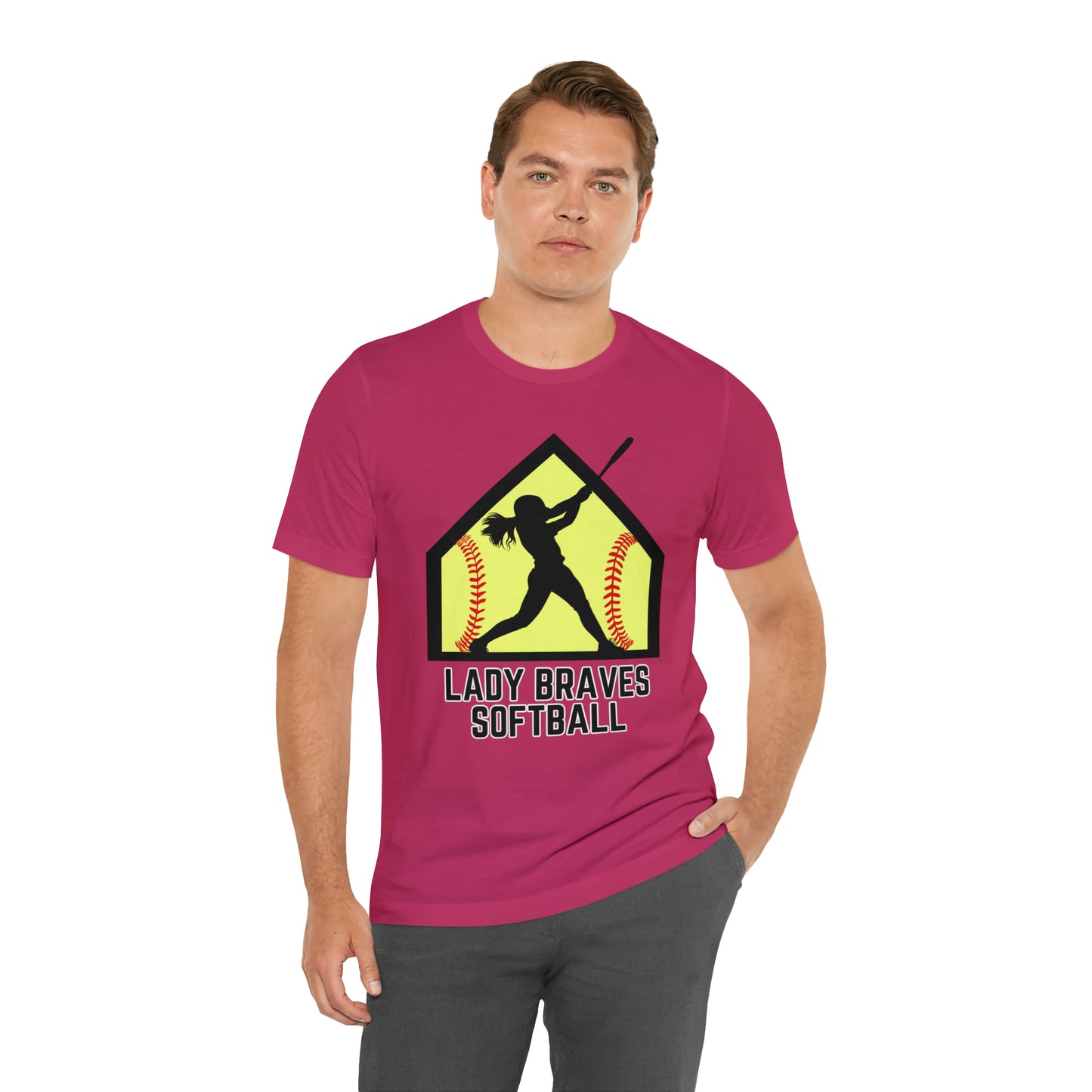 Lady Braves Softball Short Sleeve Tee