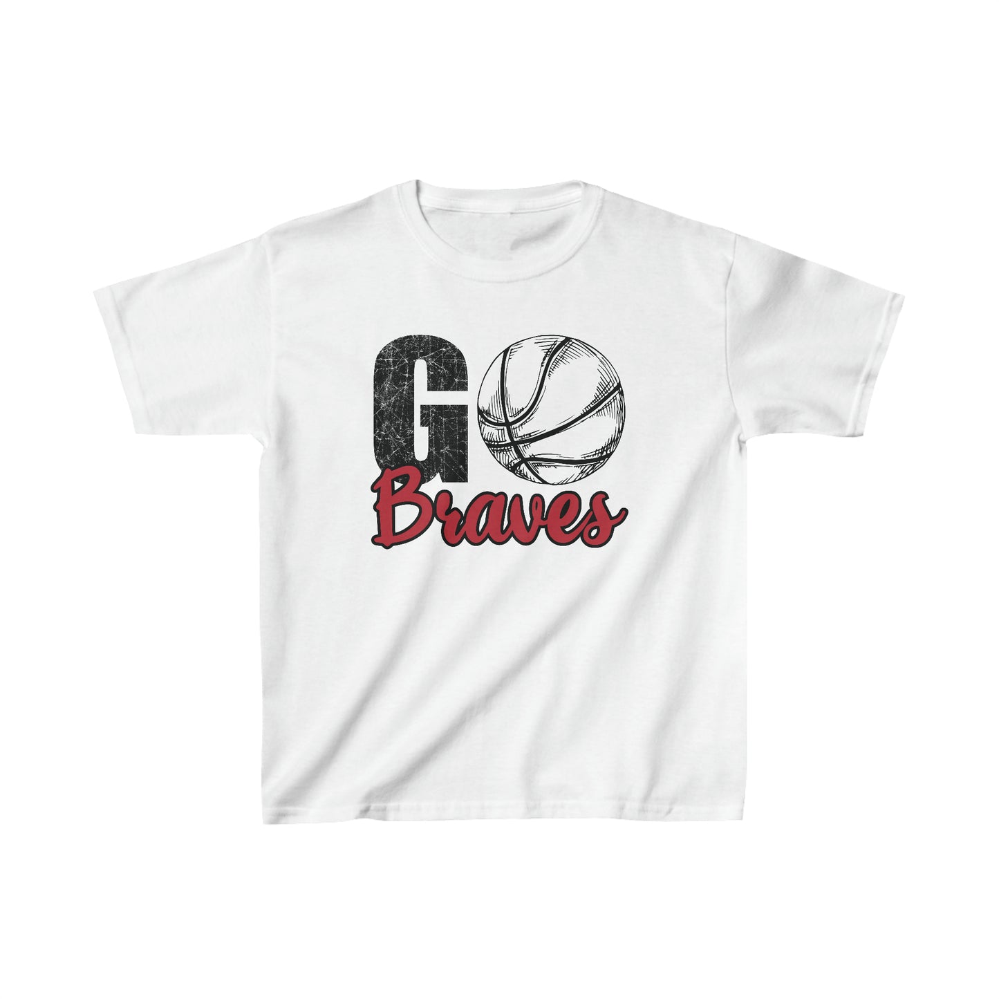 Go Braves Basketball Kids Heavy Cotton™ Tee