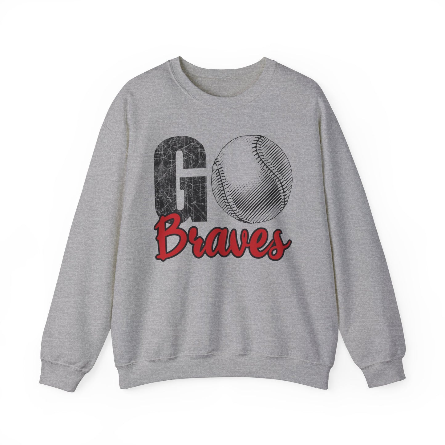 Go Braves Baseball Crewneck Sweatshirt