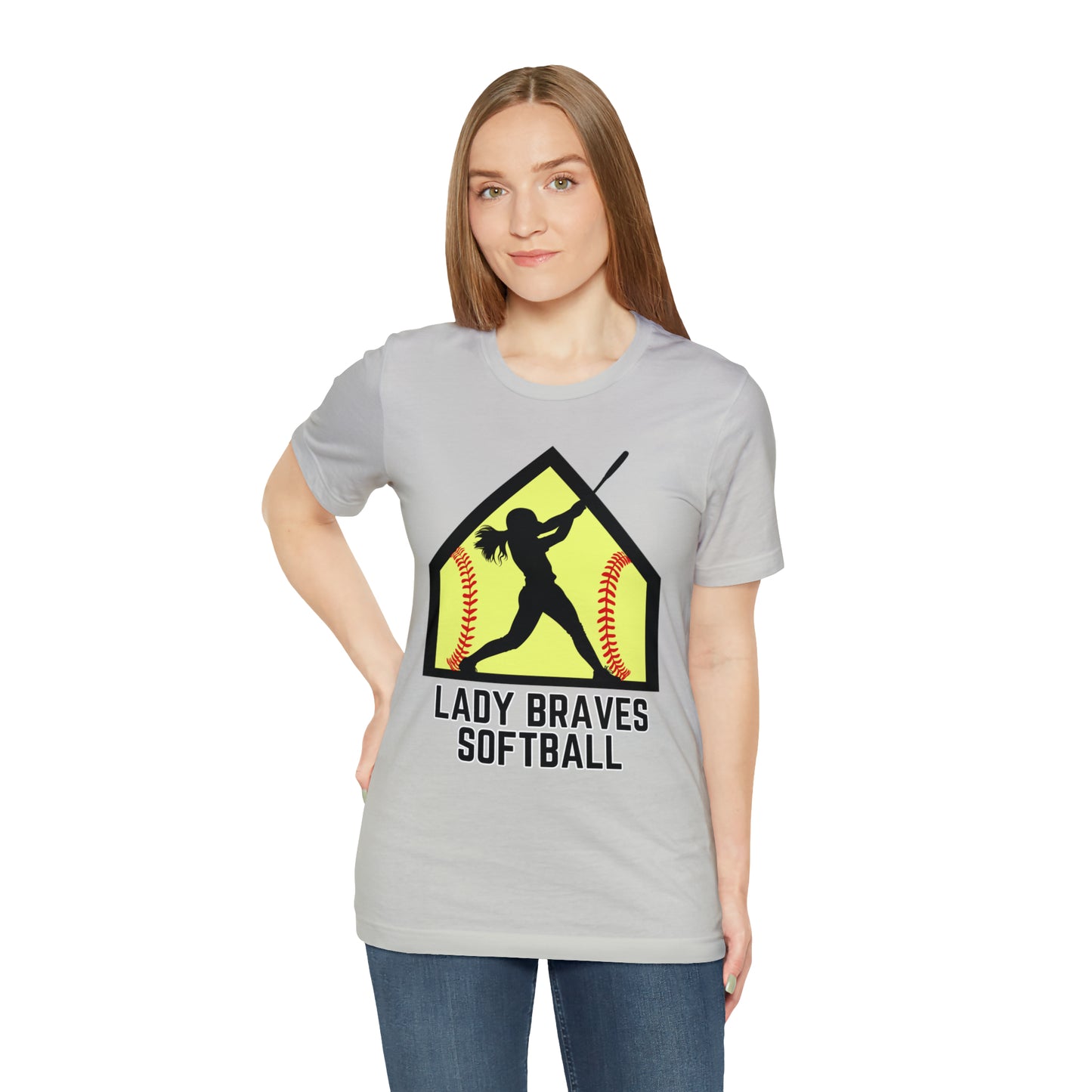 Lady Braves Softball Short Sleeve Tee