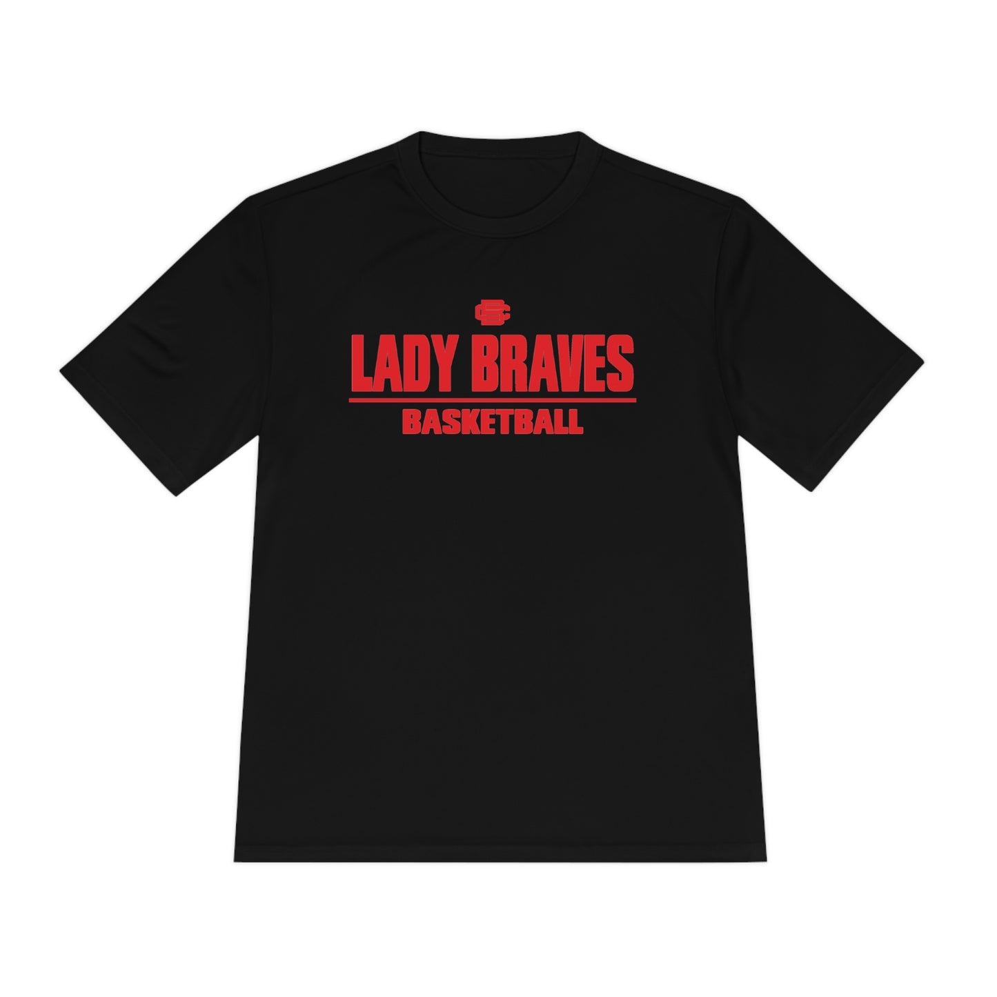 Lady Braves Basketball Moisture Wicking Tee