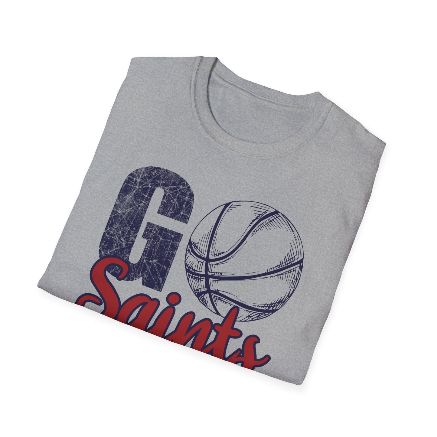 Go Saints Basketball Unisex Softstyle T-Shirt