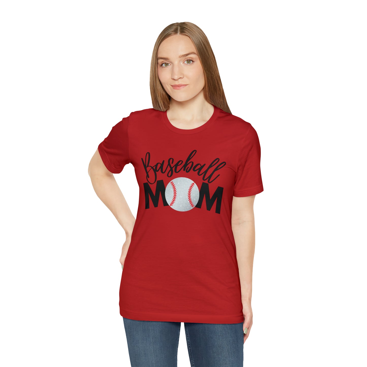 Baseball Mom Shimmer Short Sleeve Tee