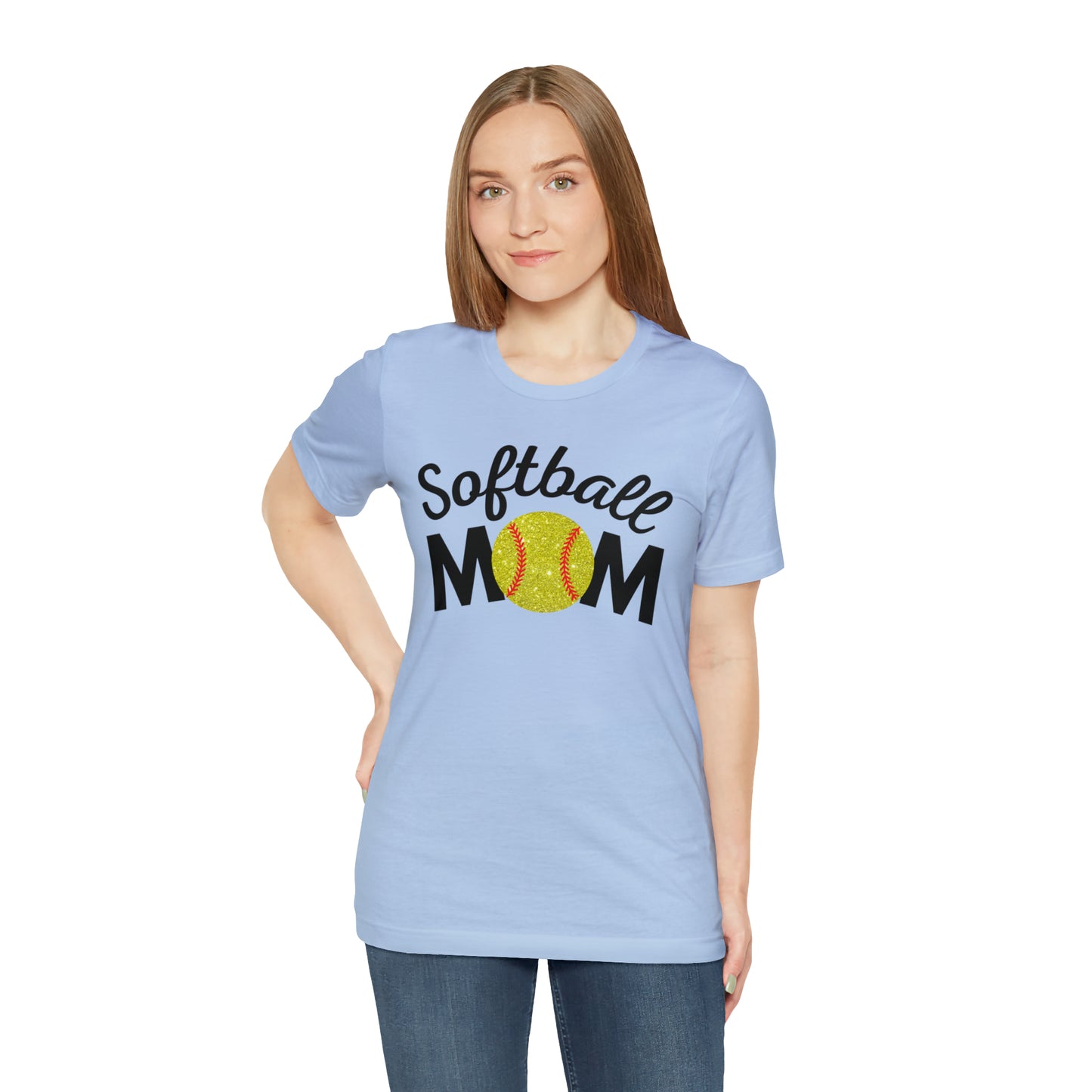 Softball Mom Shimmer Short Sleeve Tee