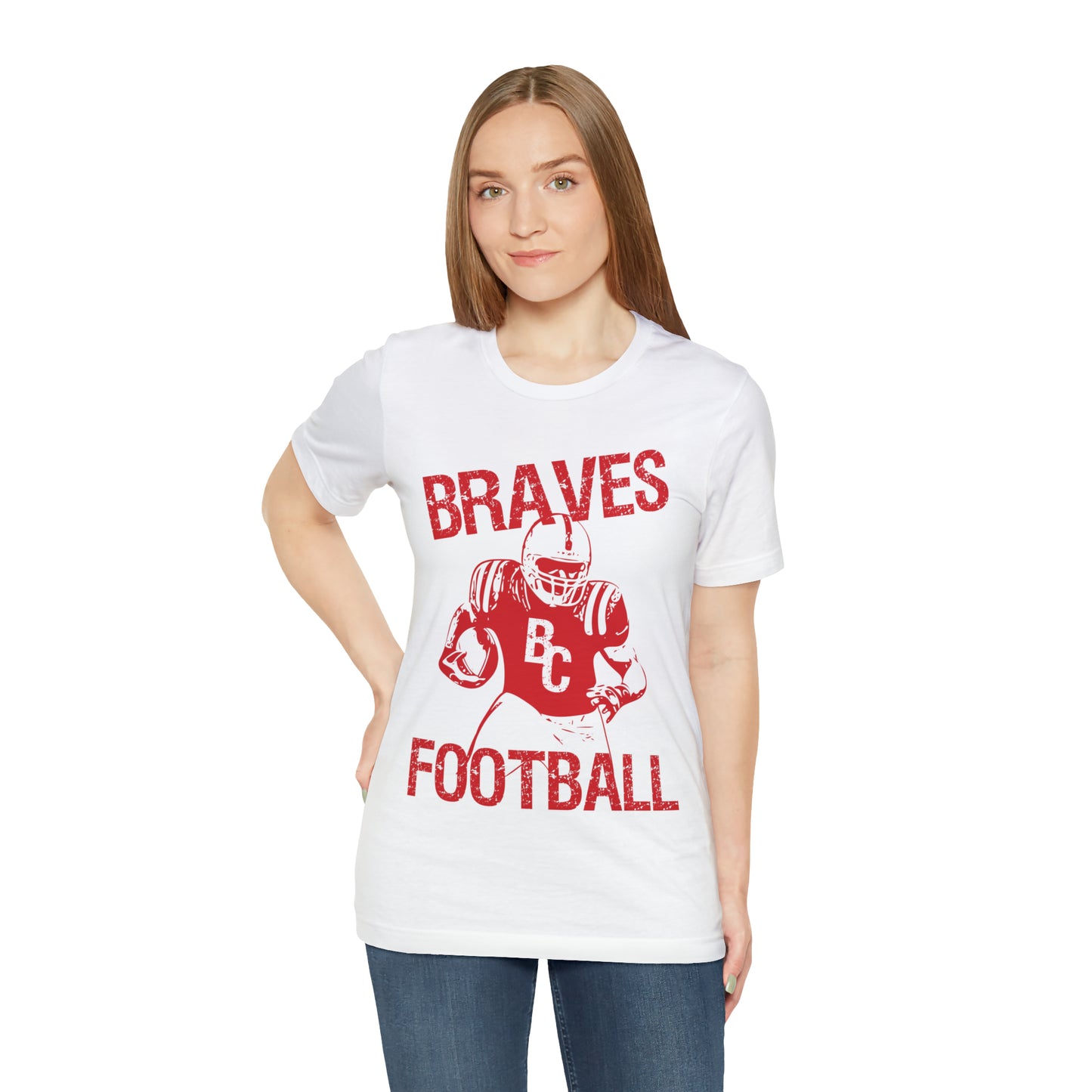 Vintage Braves Football Short Sleeve Tee