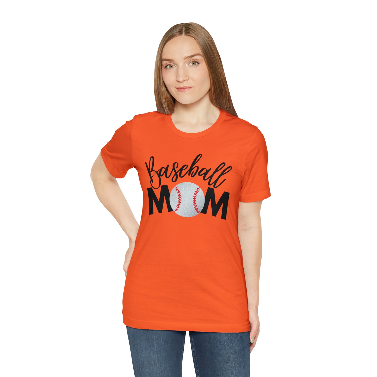 Baseball Mom Shimmer Short Sleeve Tee