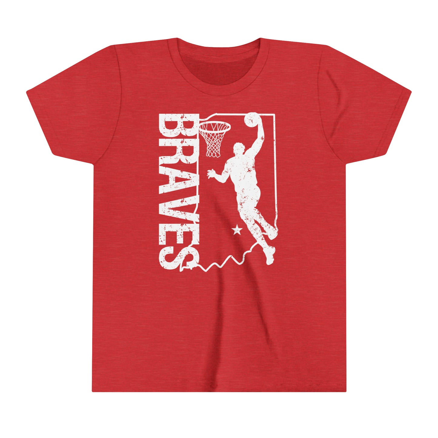 YOUTH - Vintage Braves Basketball Short Sleeve Shirt