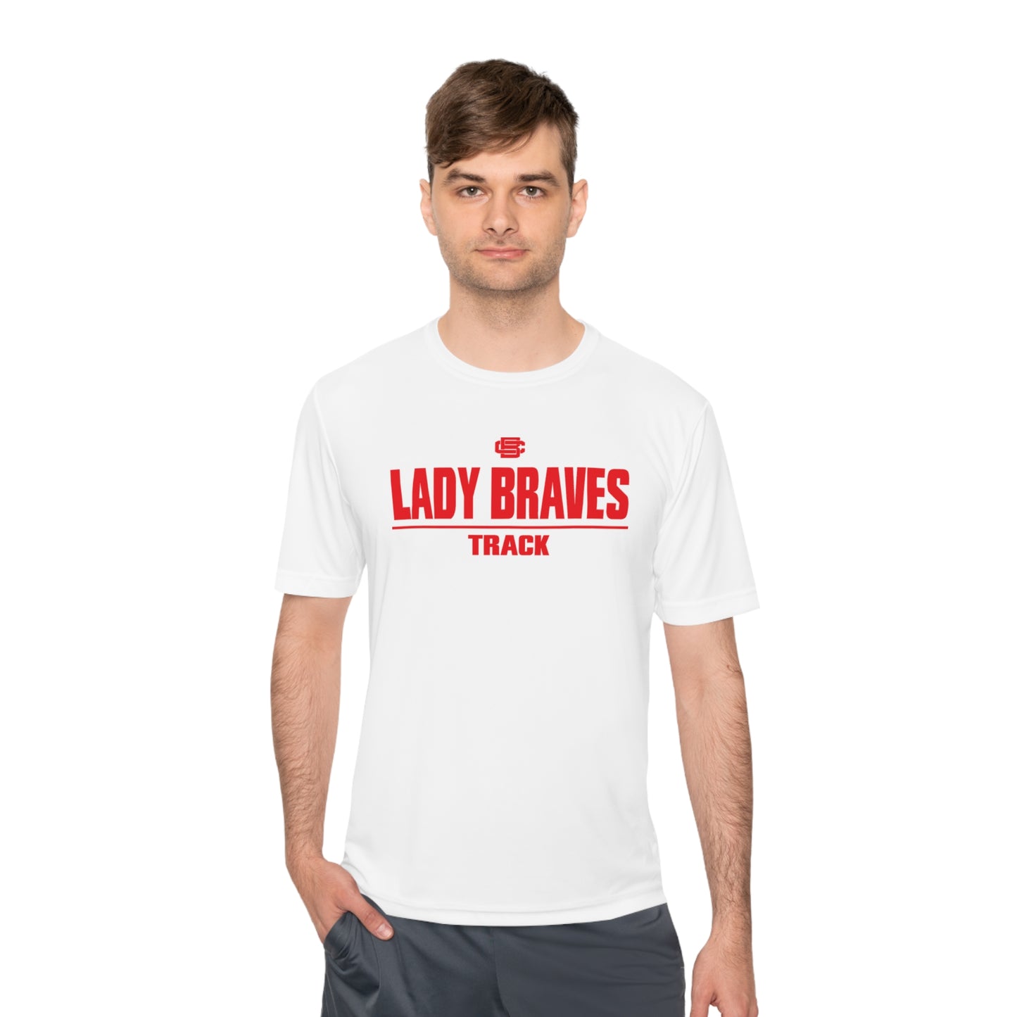 Lady Braves Track Moisture Wicking Tee
