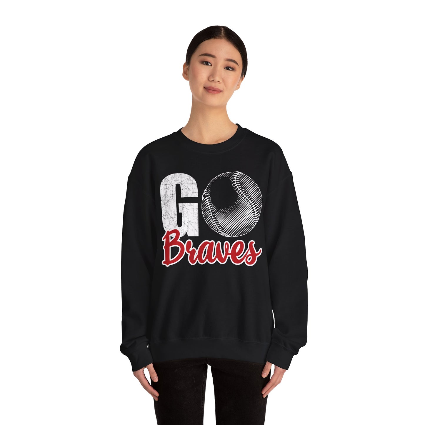 Go Braves Baseball Crewneck Sweatshirt