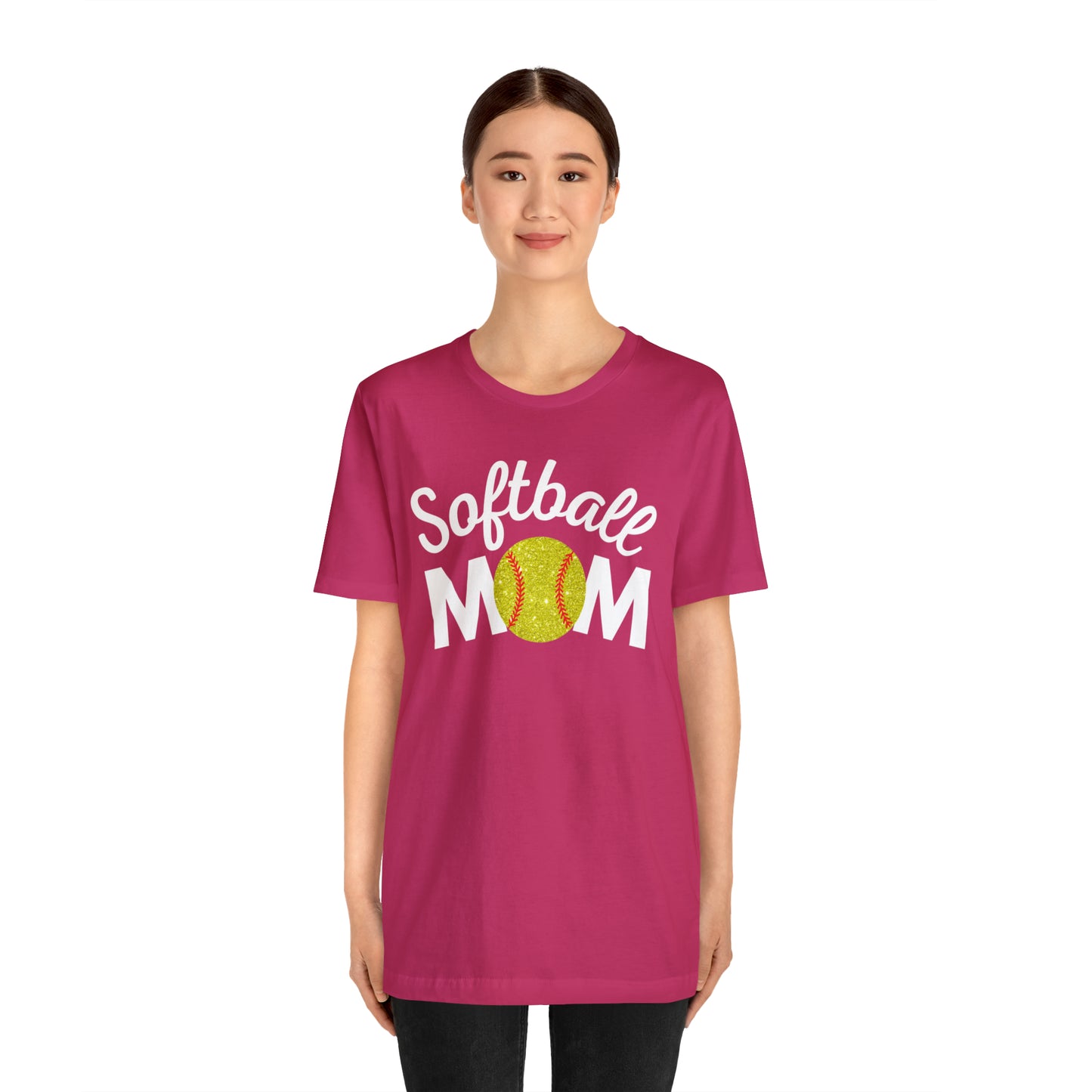 Softball Mom Shimmer Short Sleeve Tee
