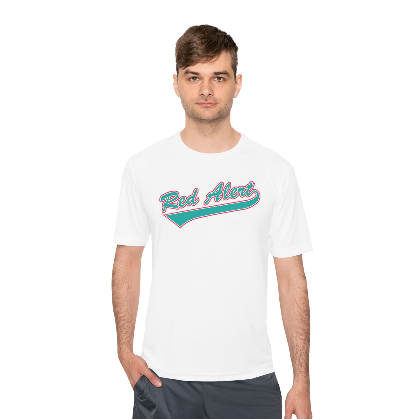 Red Alert - Swoosh Unisex Moisture Wicking Tee