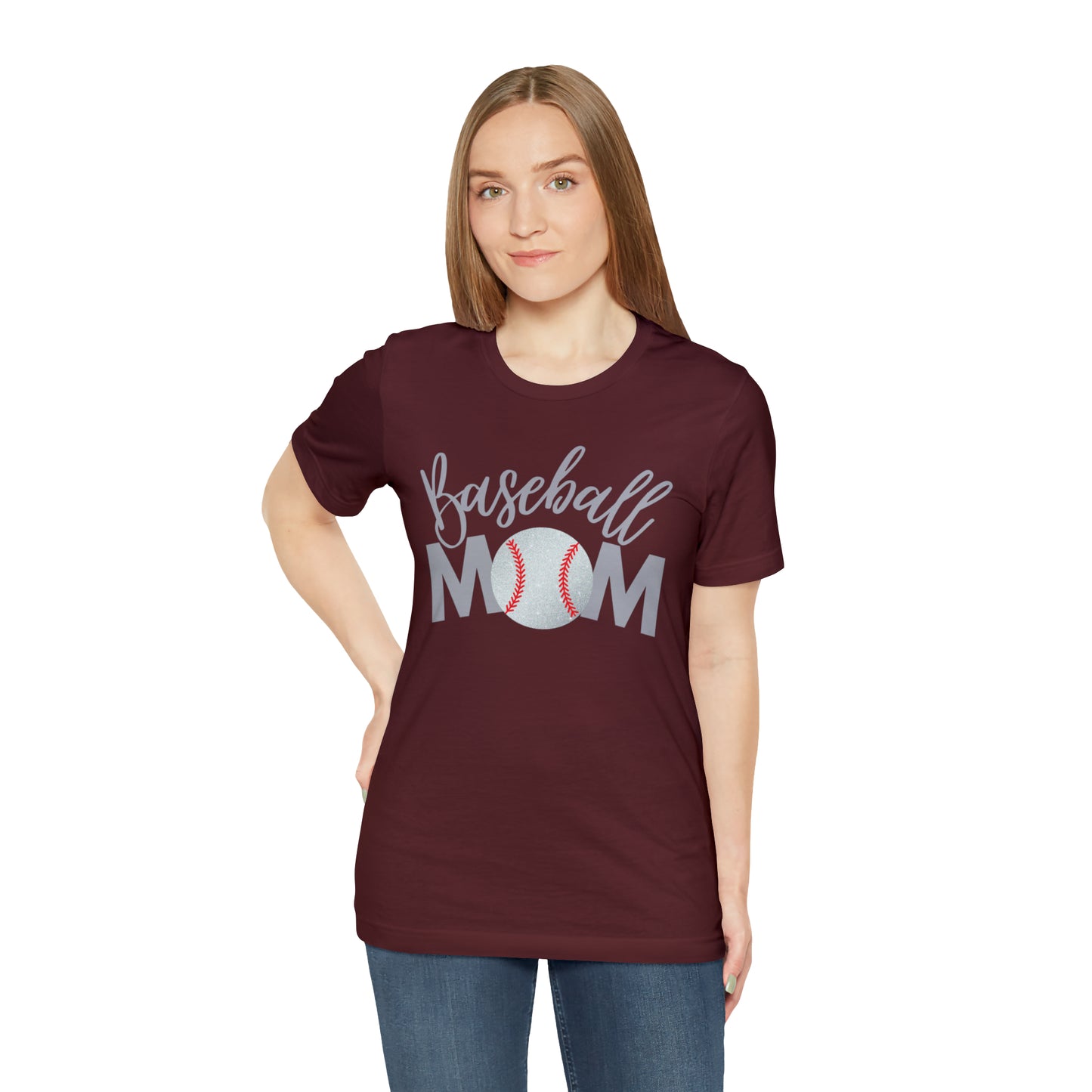 Baseball Mom Shimmer Short Sleeve Tee