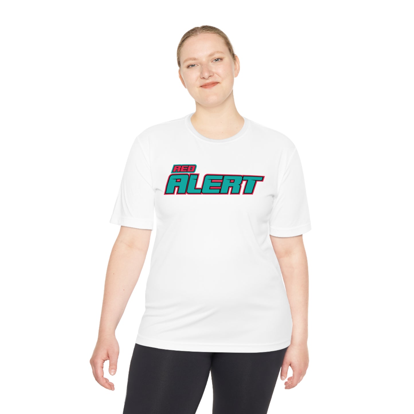 Pink Red Alert - Block Unisex Moisture Wicking Tee