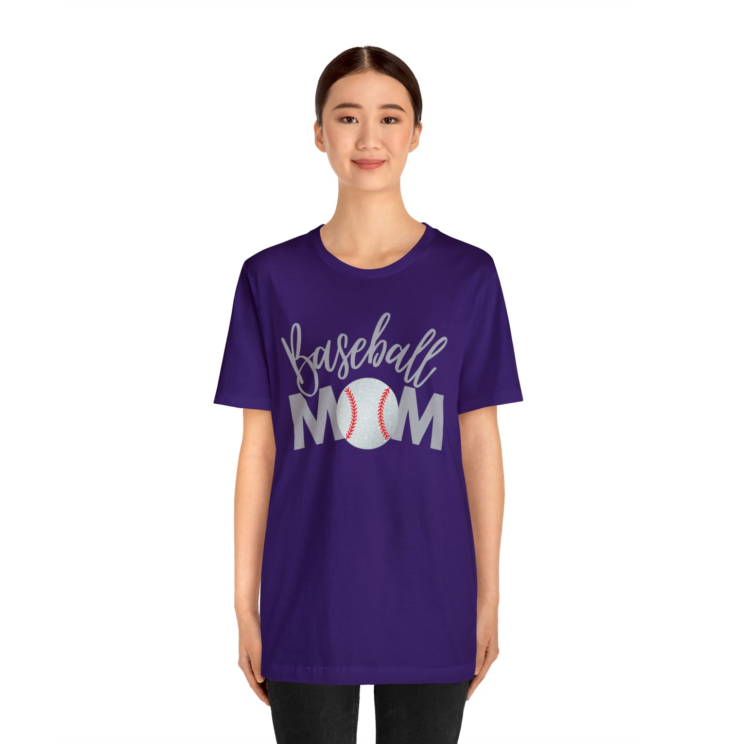 Baseball Mom Shimmer Short Sleeve Tee