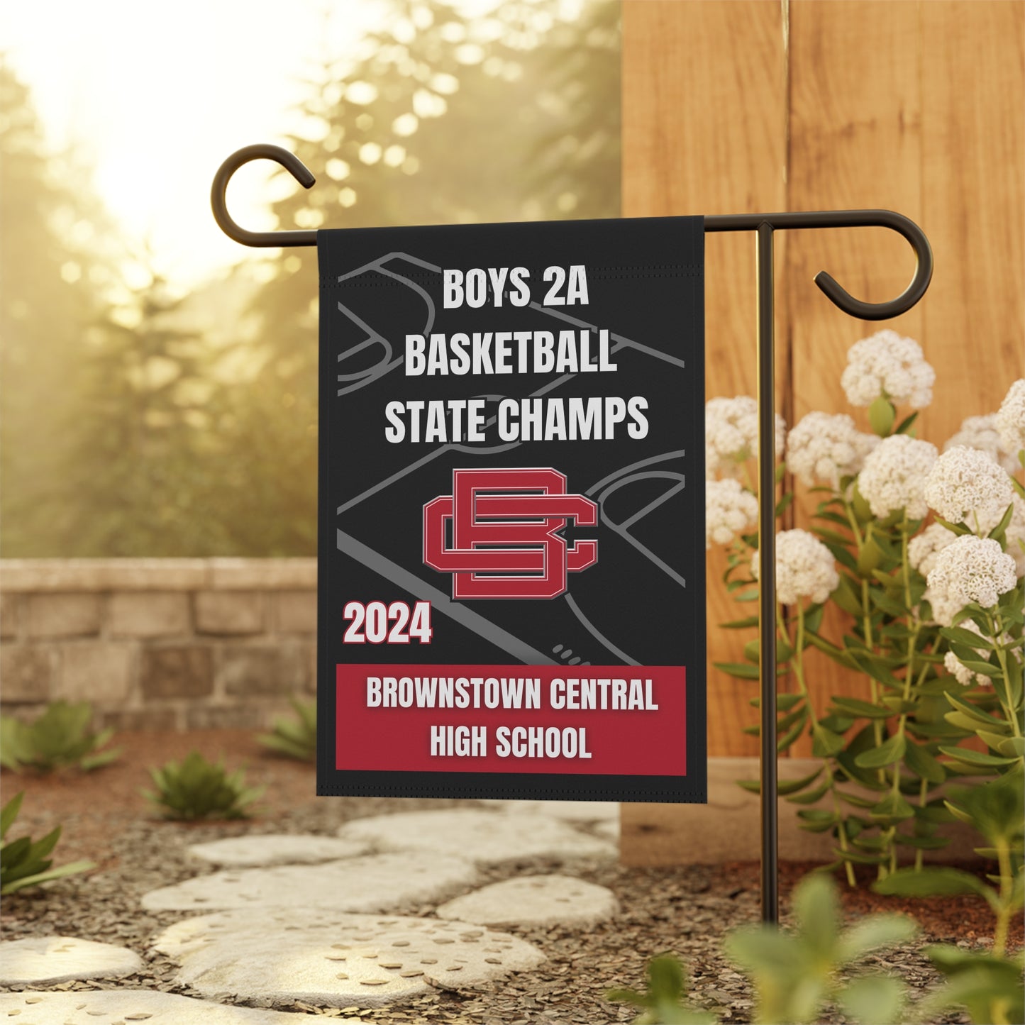 2024 Brownstown State Champs Garden Flag Garden Banner