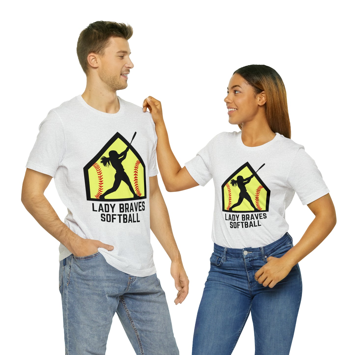 Lady Braves Softball Short Sleeve Tee