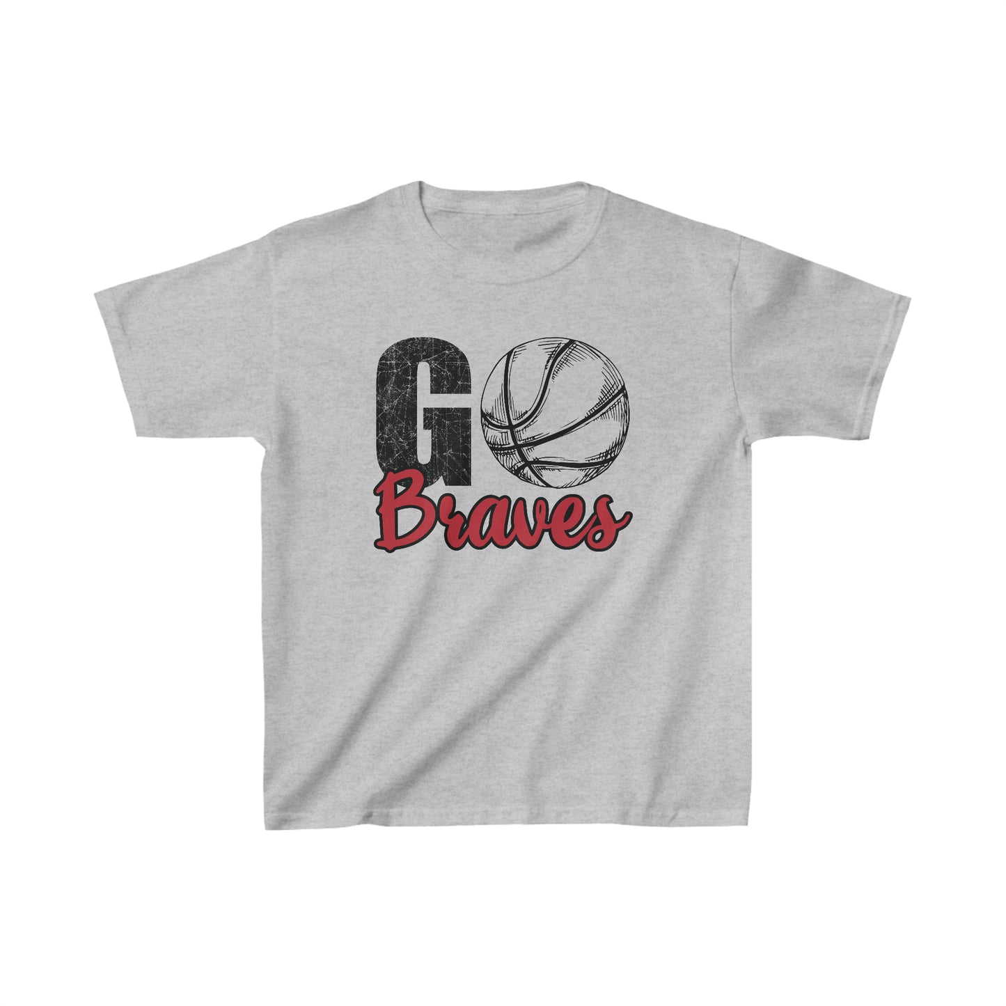 Go Braves Basketball Kids Heavy Cotton™ Tee