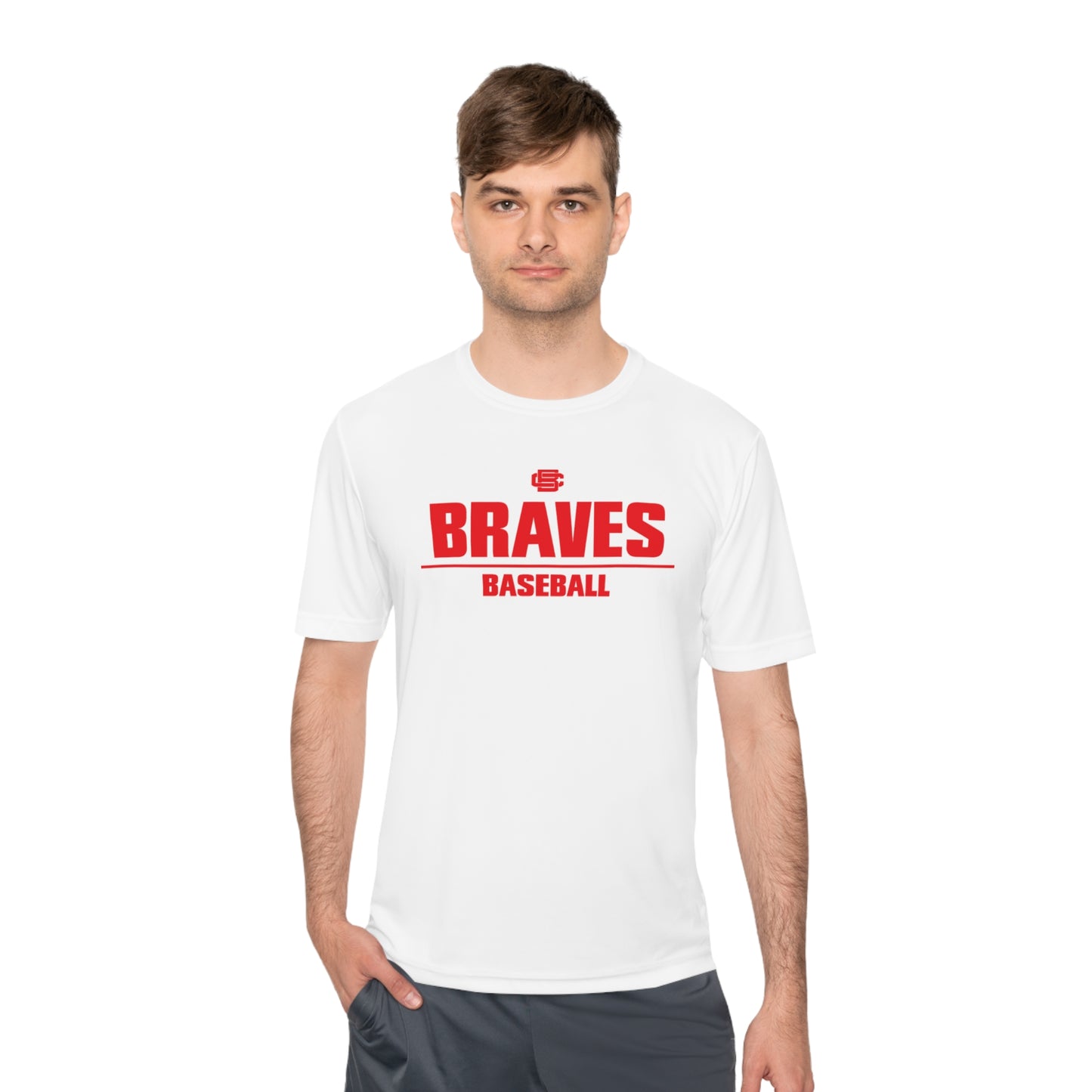 Braves Baseball Moisture Wicking Tee