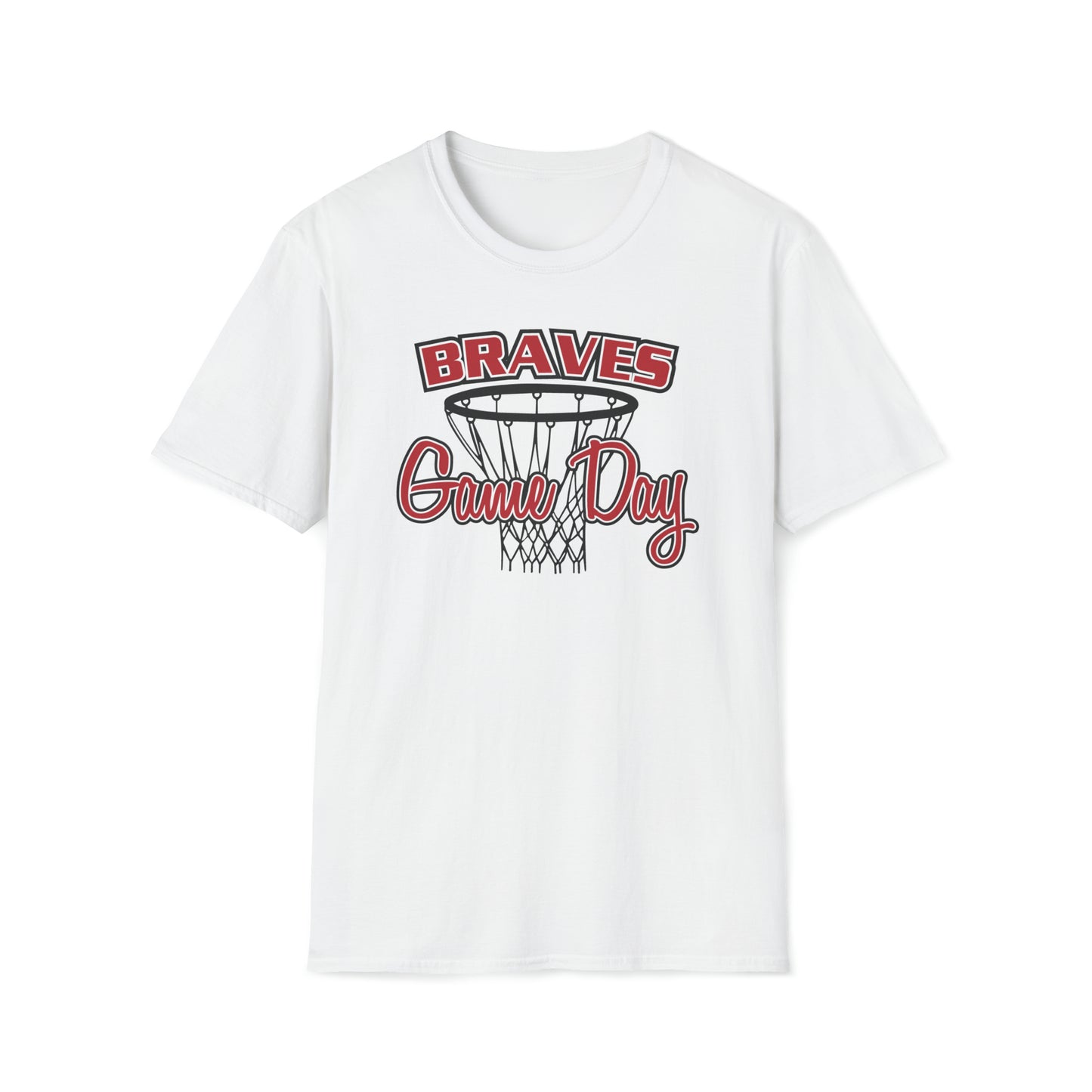 Braves Basketball Game Day Unisex Softstyle T-Shirt