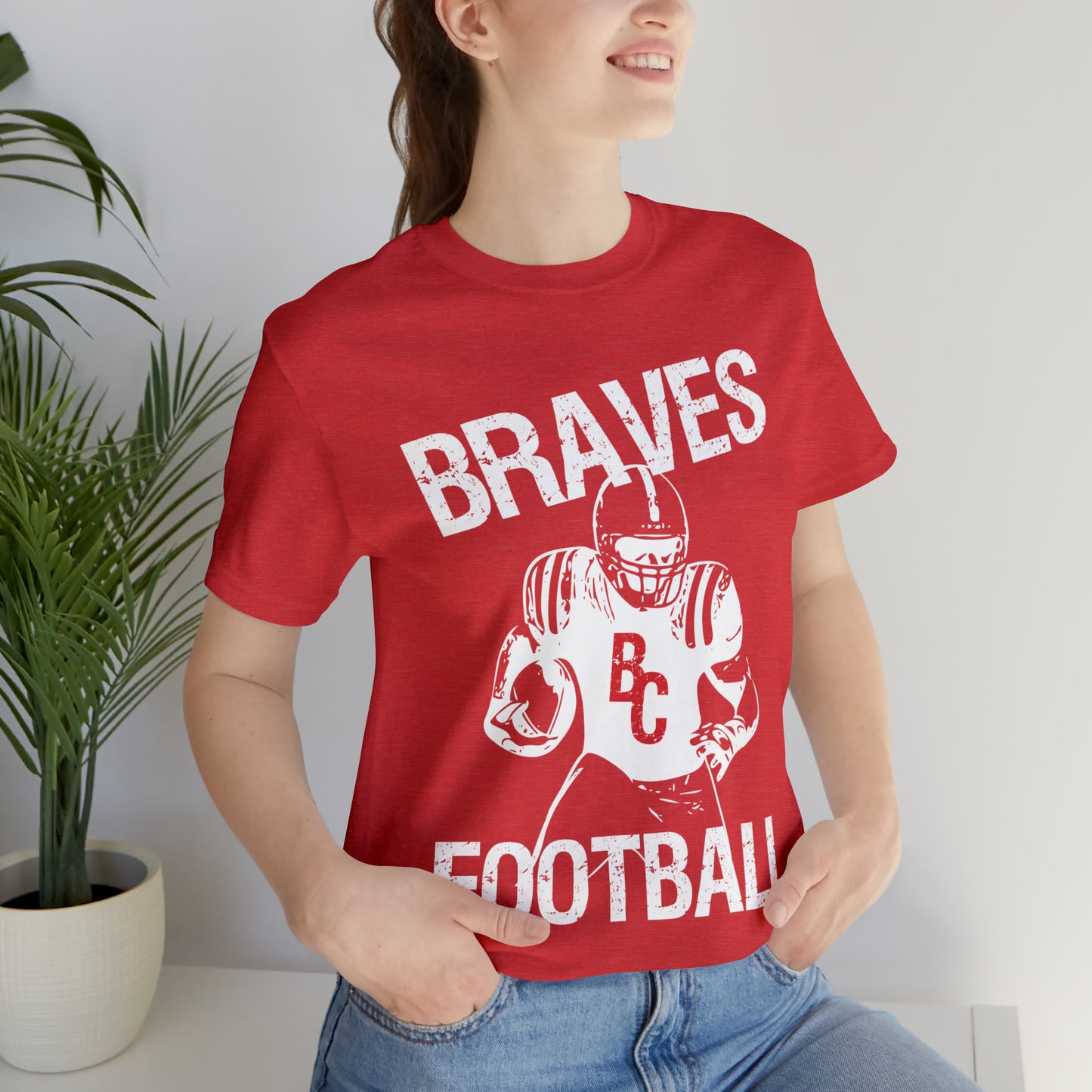 Vintage Braves Football Short Sleeve Tee