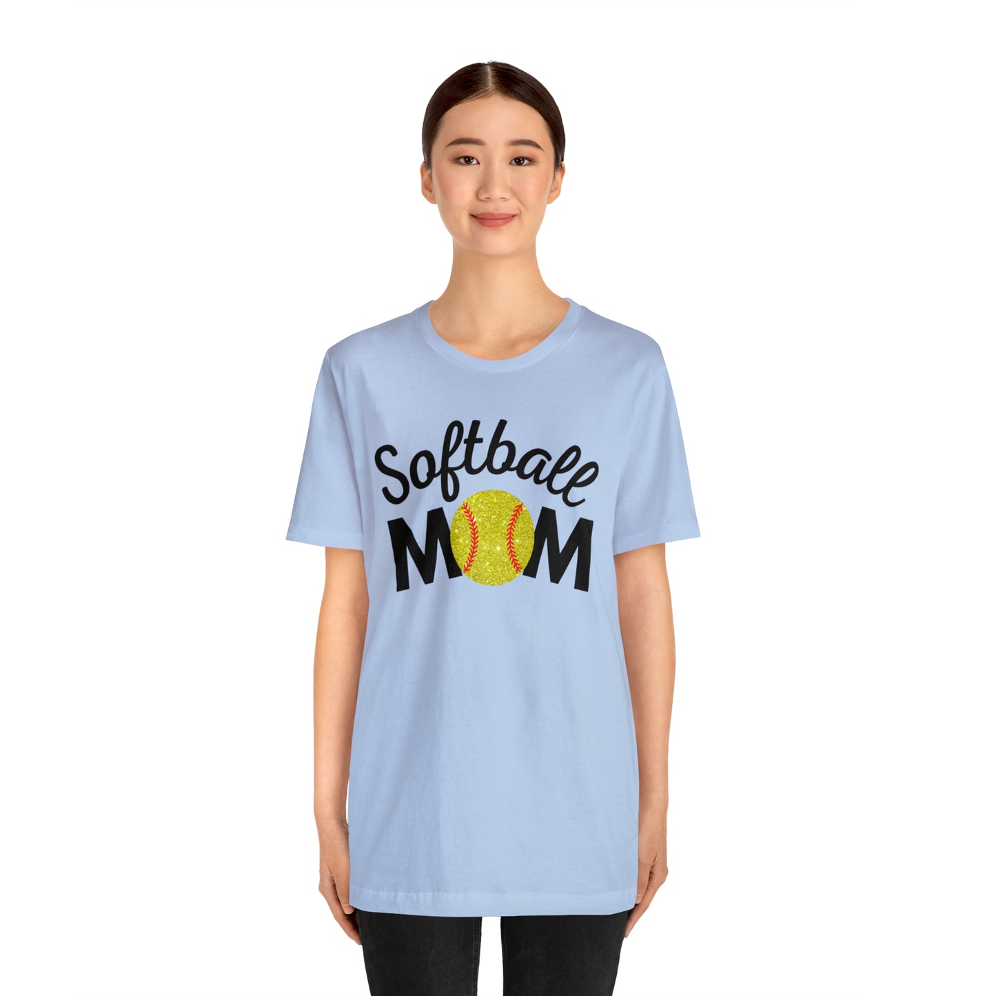 Softball Mom Shimmer Short Sleeve Tee