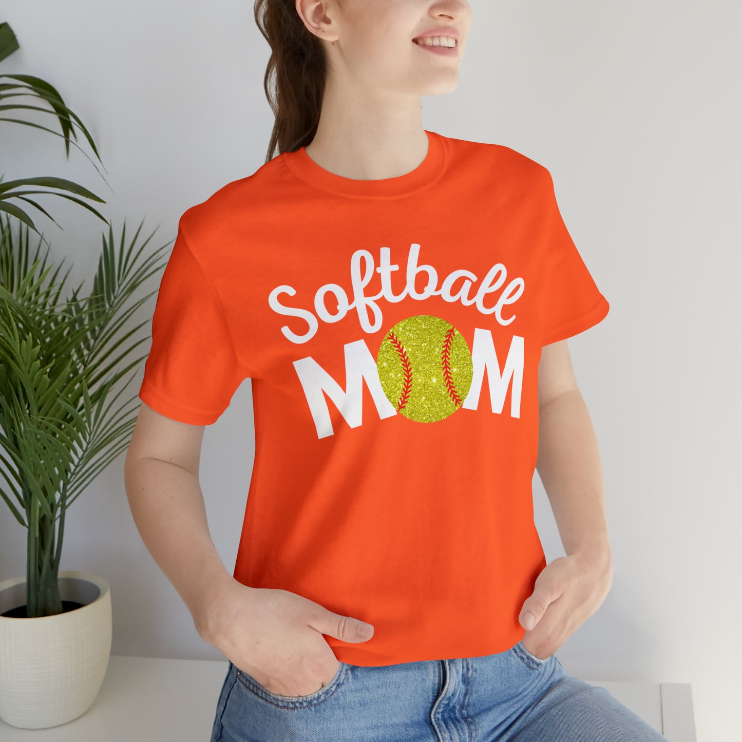Softball Mom Shimmer Short Sleeve Tee