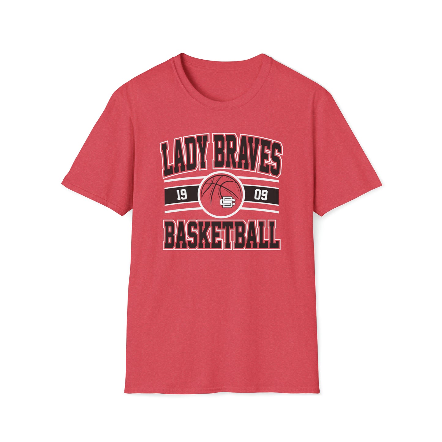 Lady Braves Basketball Unisex Softstyle T-Shirt