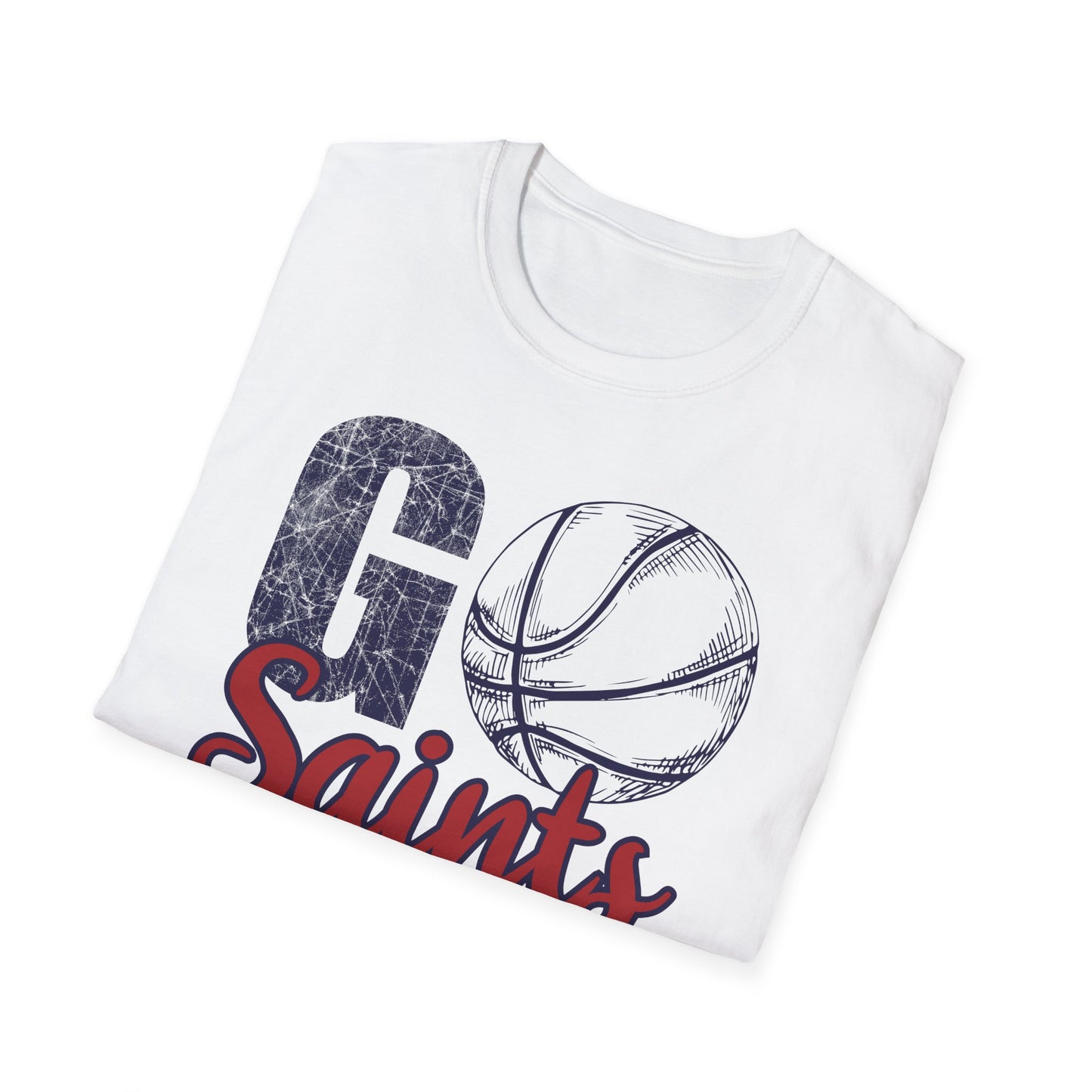 Go Saints Basketball Unisex Softstyle T-Shirt