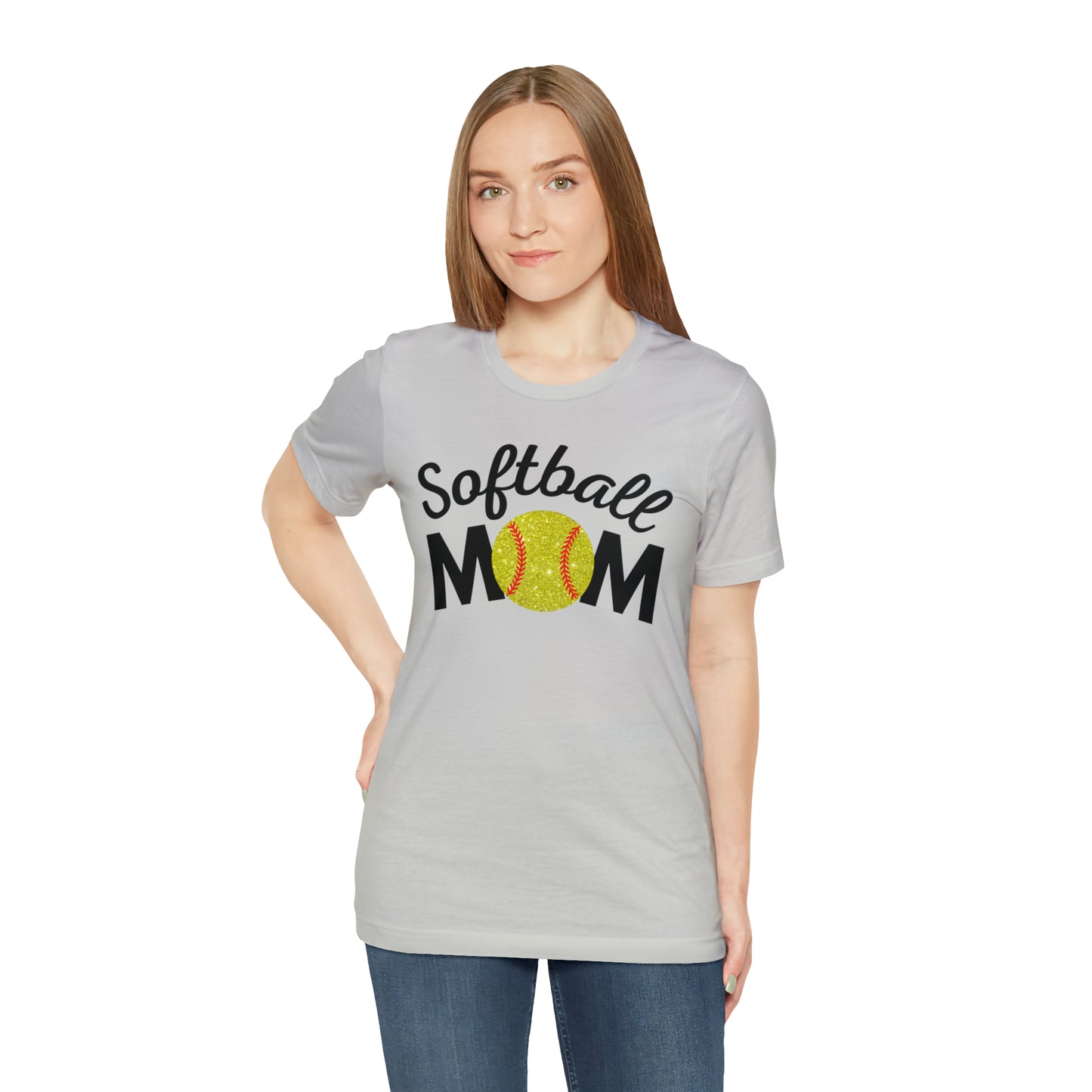 Softball Mom Shimmer Short Sleeve Tee