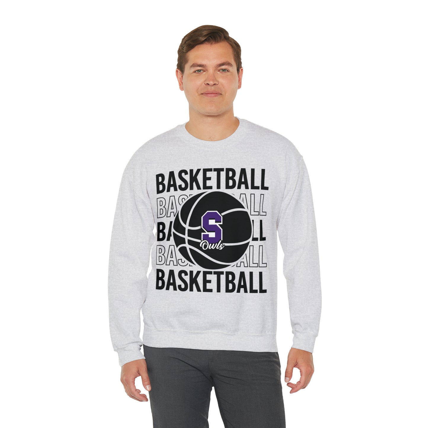 Seymour Owls Basketball Crewneck Sweatshirt