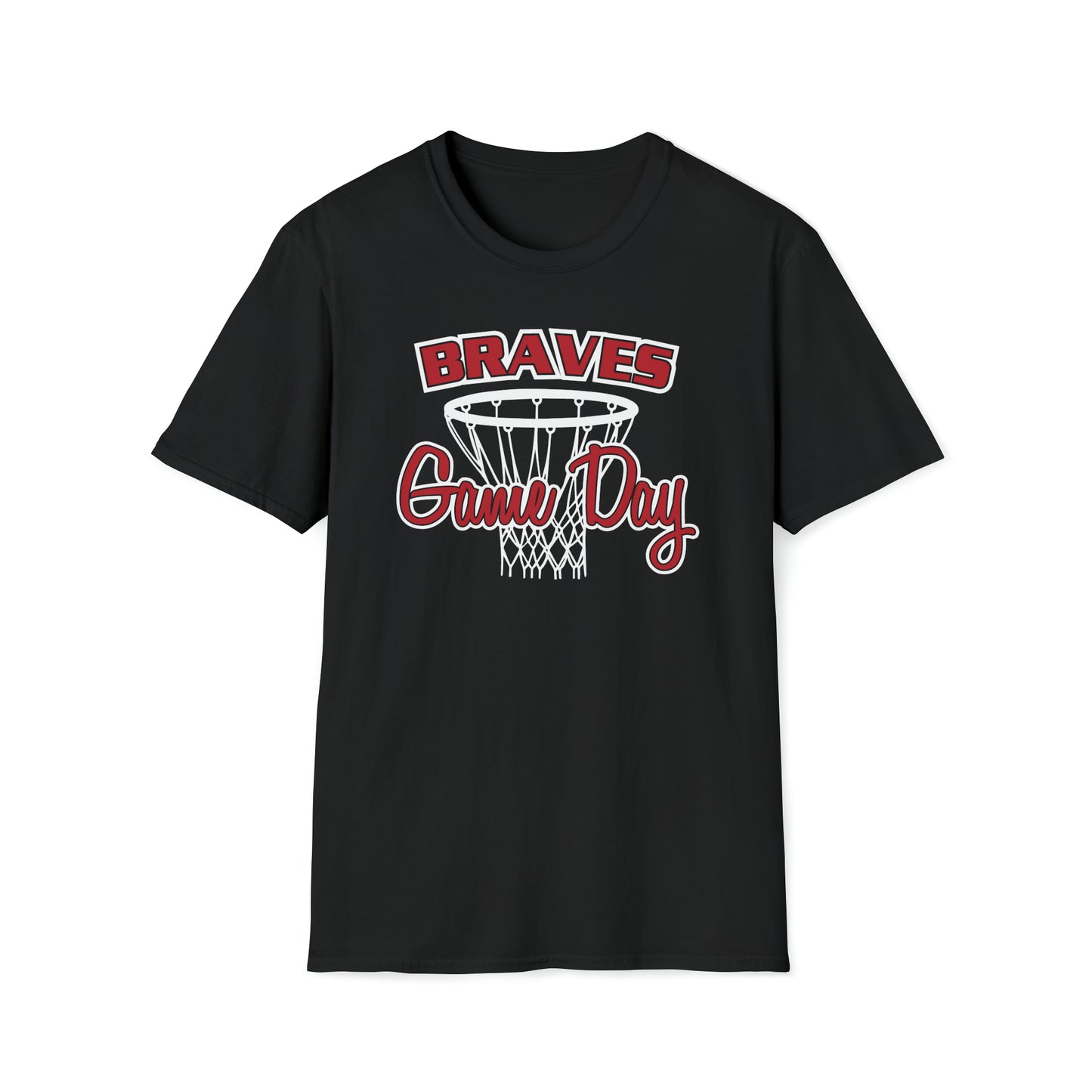 Braves Basketball Game Day Unisex Softstyle T-Shirt