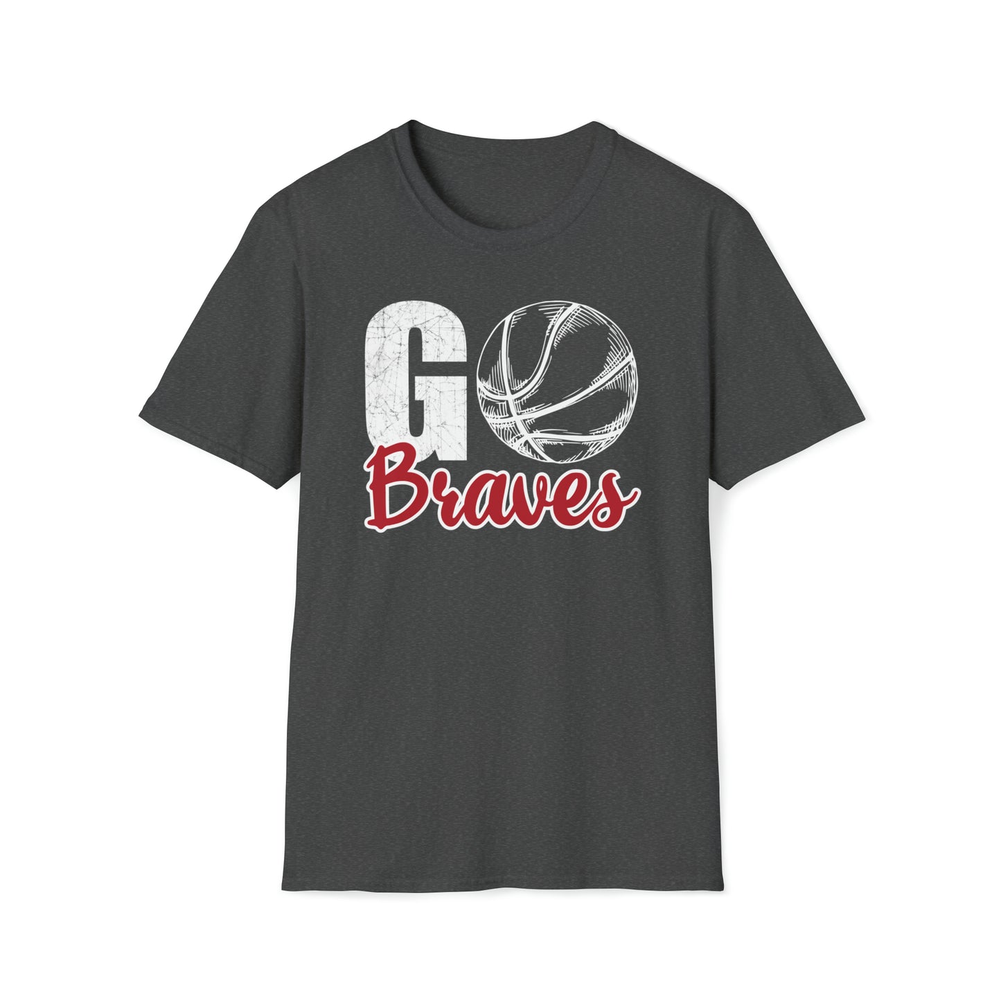 Go Braves Basketball Unisex Softstyle T-Shirt