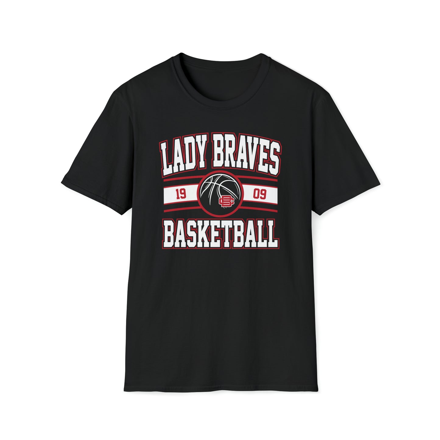 Lady Braves Basketball Unisex Softstyle T-Shirt