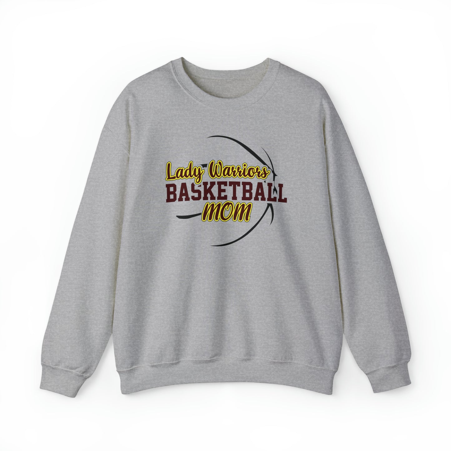 Lady Warriors Basketball Mom Unisex Heavy Blend™ Crewneck Sweatshirt