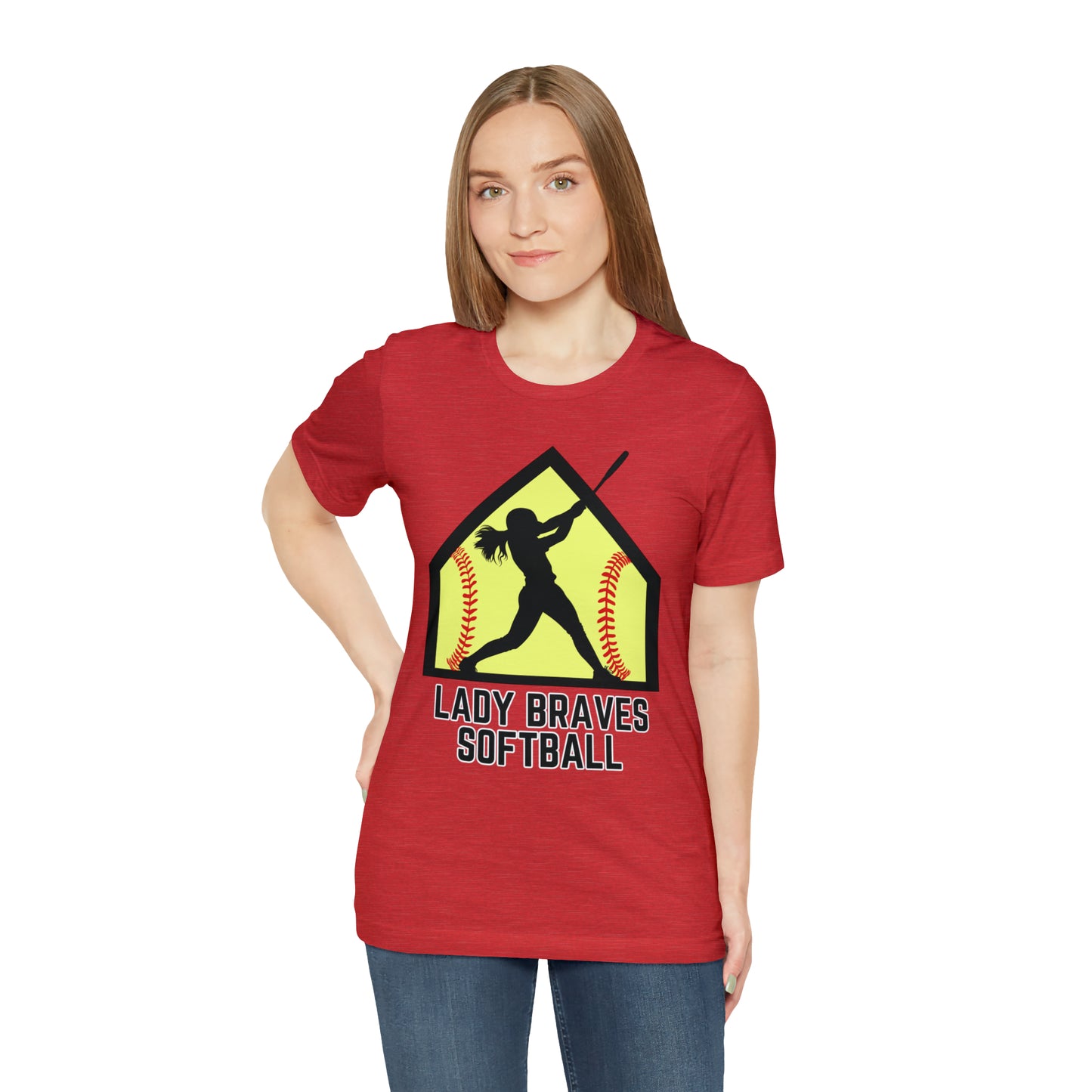 Lady Braves Softball Short Sleeve Tee
