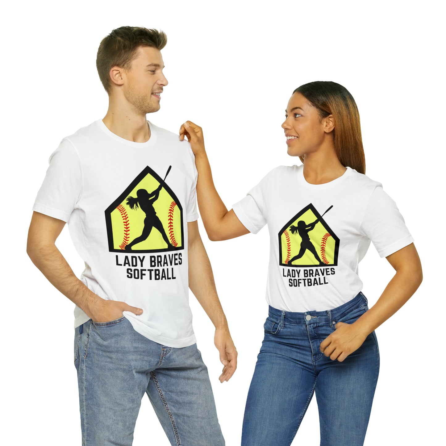 Lady Braves Softball Short Sleeve Tee