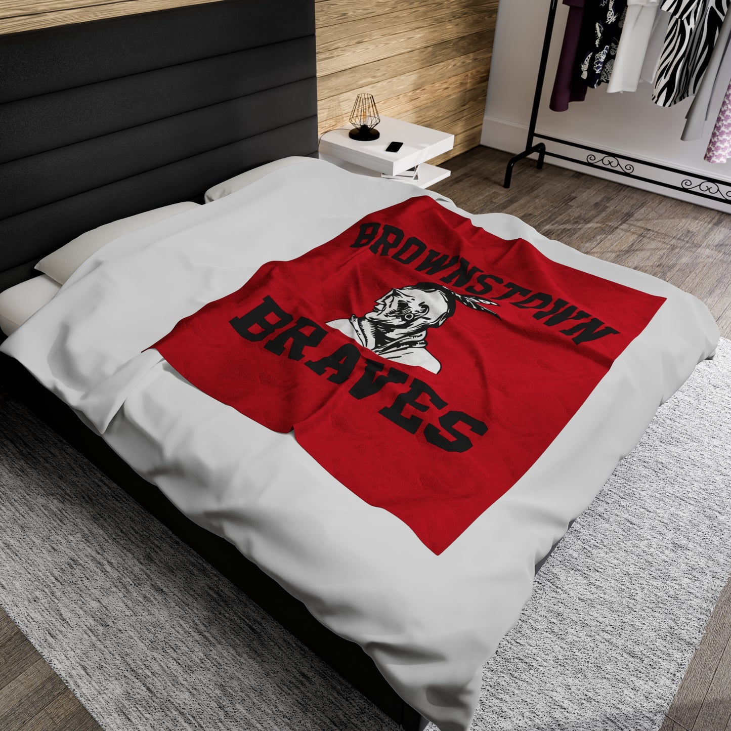 Brownstown Braves - Velveteen Plush Blanket