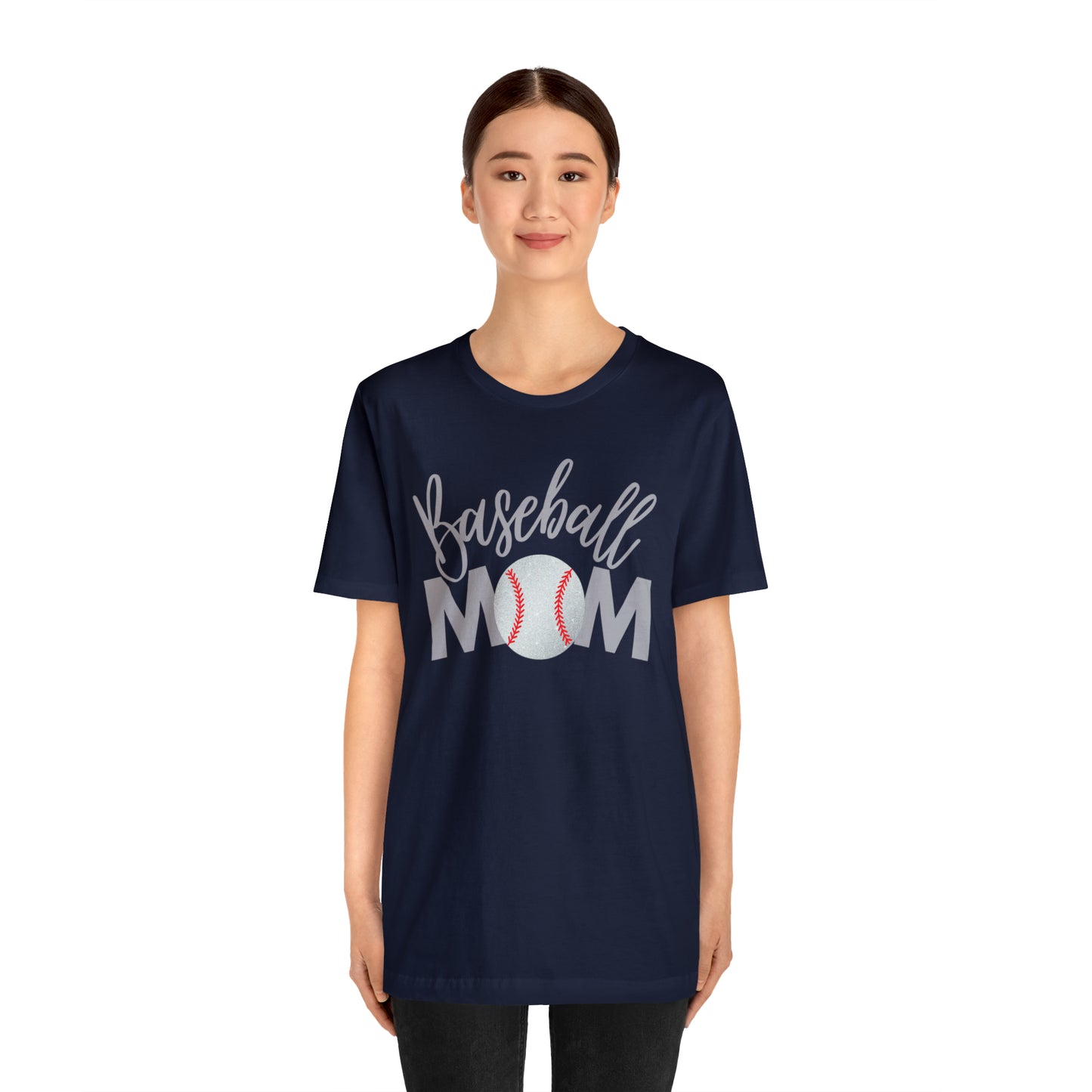 Baseball Mom Shimmer Short Sleeve Tee