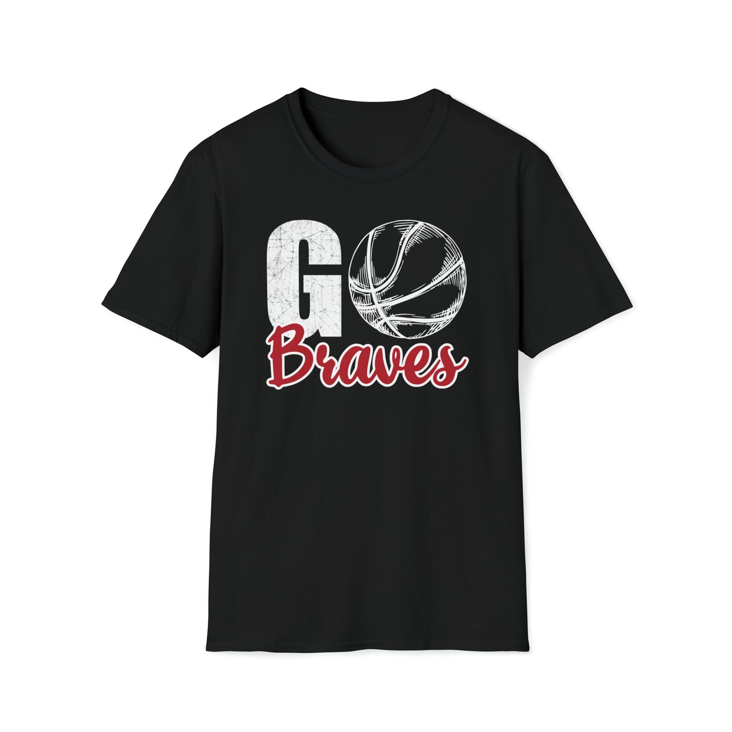 Go Braves Basketball Unisex Softstyle T-Shirt