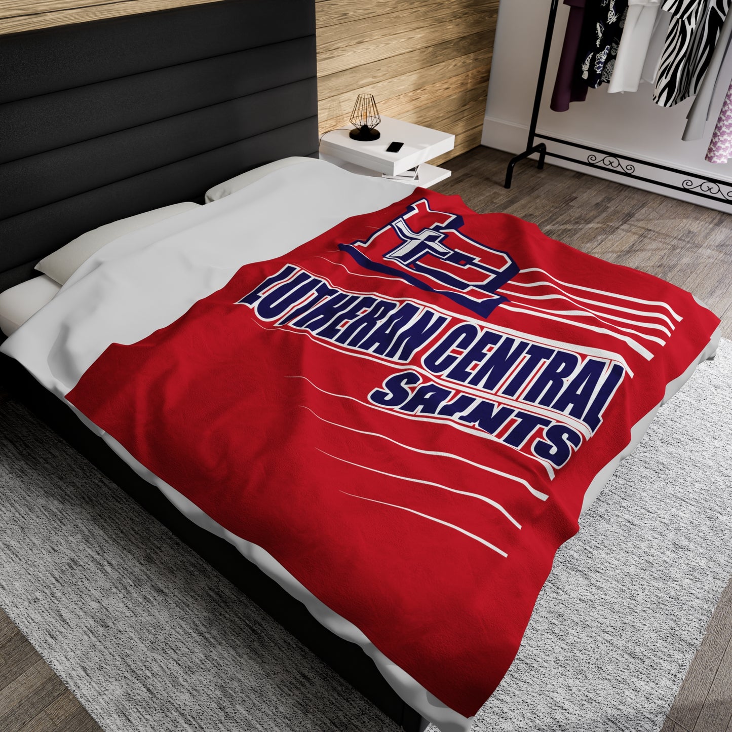 LC Saints - Velveteen Plush Blanket
