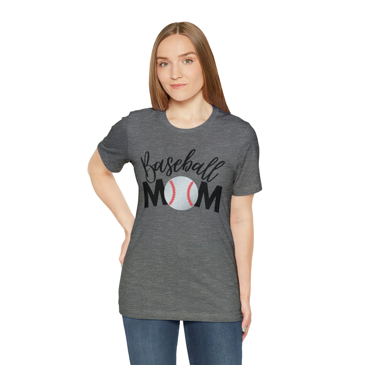 Baseball Mom Shimmer Short Sleeve Tee