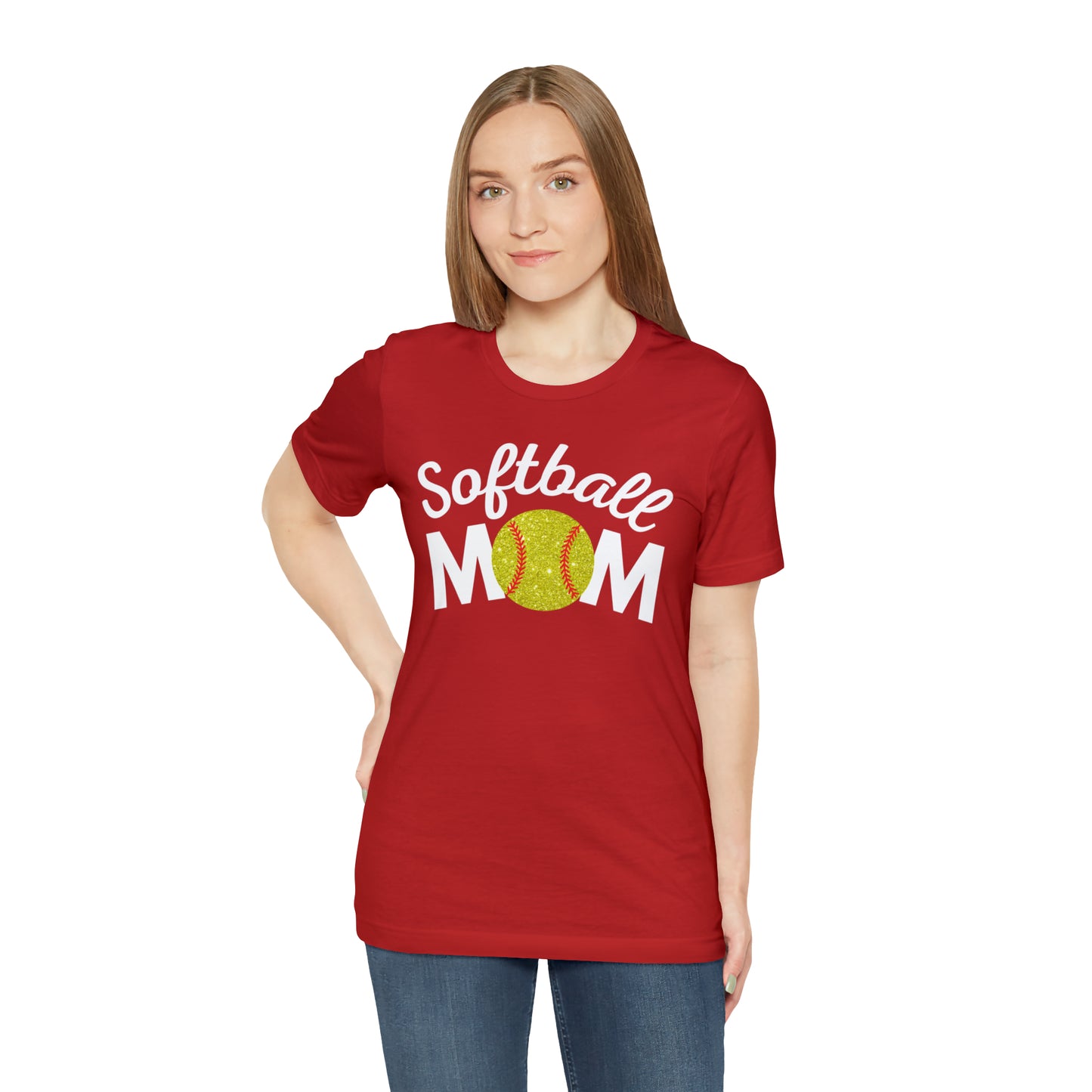 Softball Mom Shimmer Short Sleeve Tee