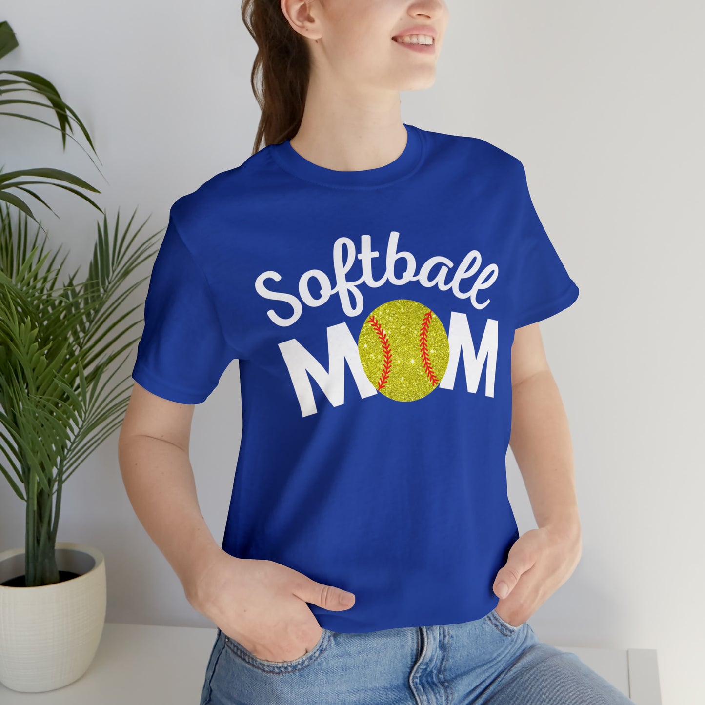 Softball Mom Shimmer Short Sleeve Tee