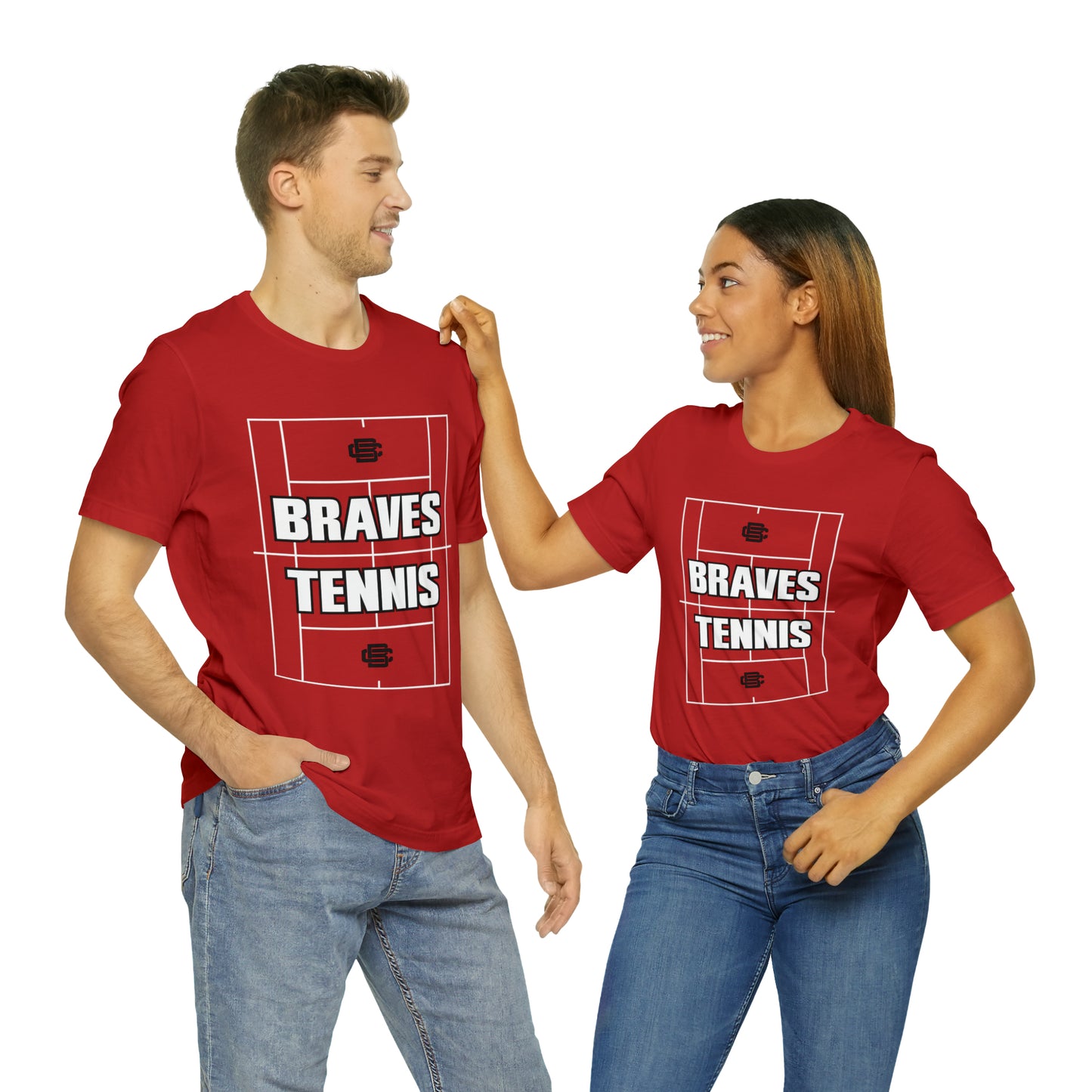 BRAVES Tennis Court Jersey Short Sleeve Tee