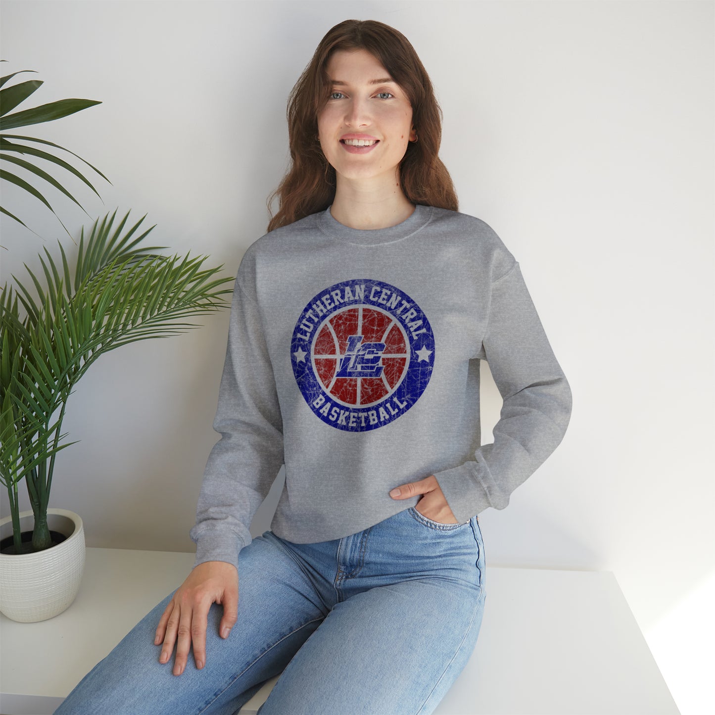 Vintage LC Saints Unisex Heavy Blend™ Crewneck Sweatshirt