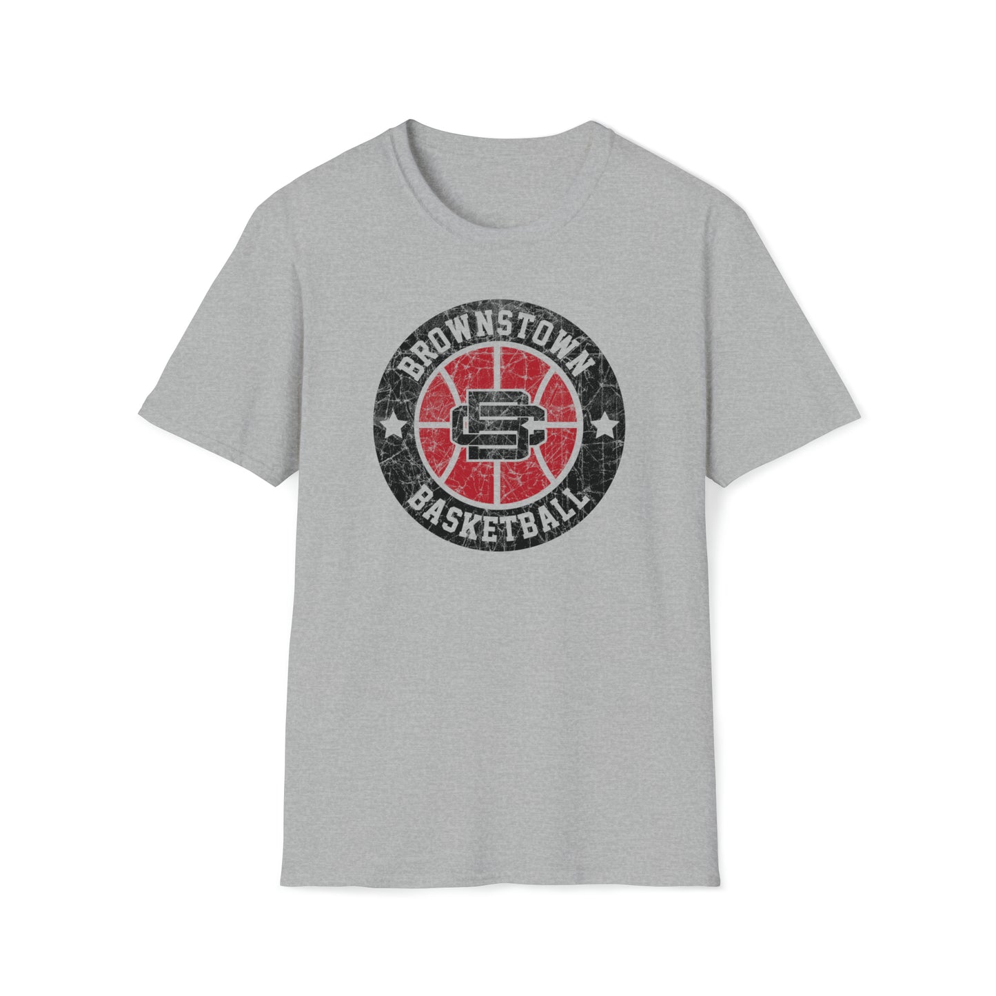 Vintage Brownstown Basketball Unisex Softstyle T-Shirt